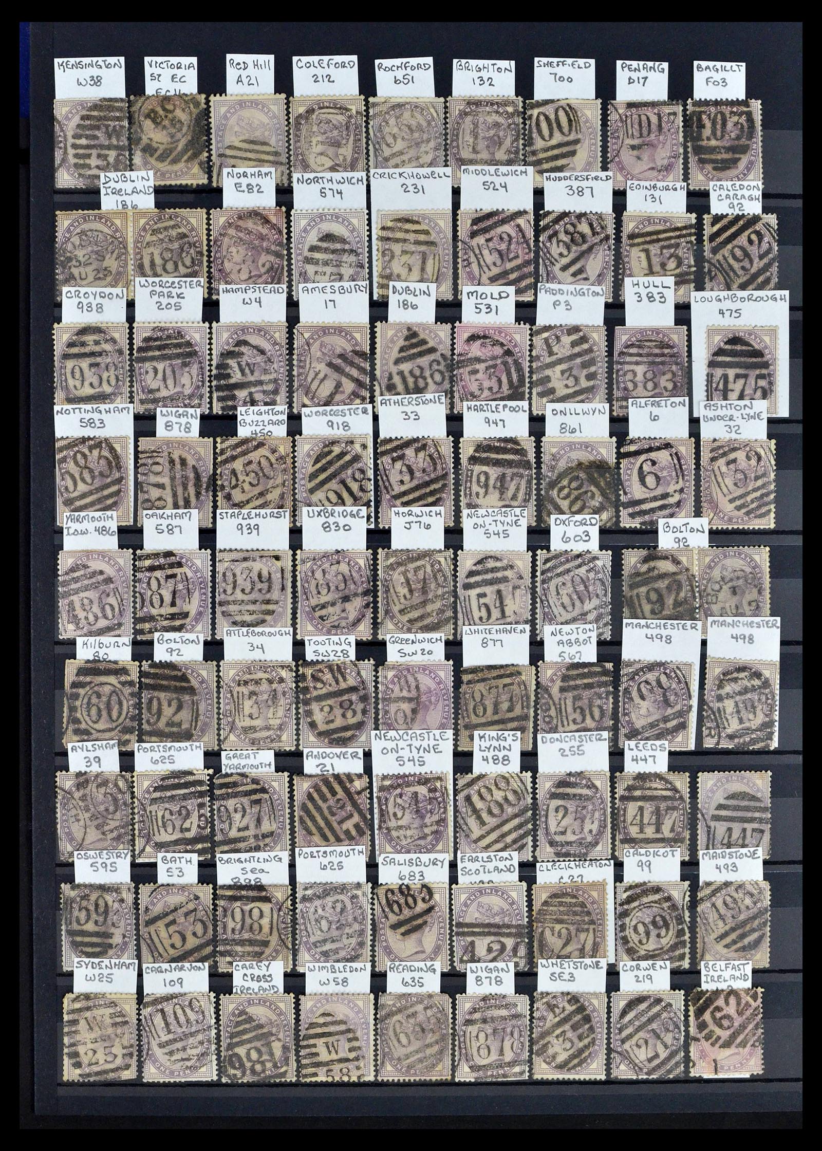 39196 0070 - Postzegelverzameling 39196 Engeland 1844-1955.