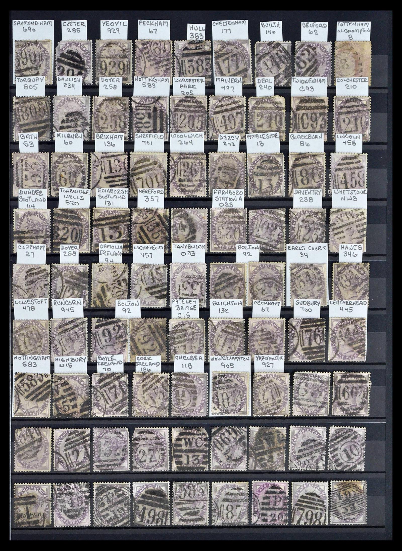 39196 0071 - Postzegelverzameling 39196 Engeland 1844-1955.