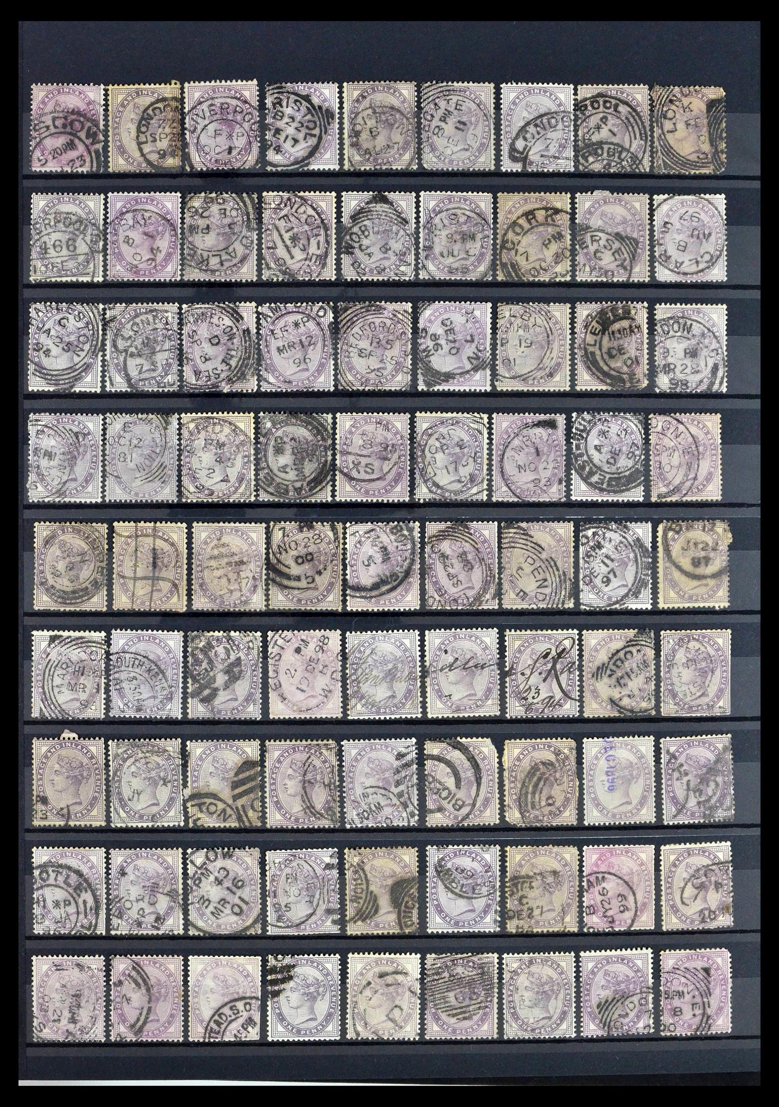 39196 0074 - Postzegelverzameling 39196 Engeland 1844-1955.