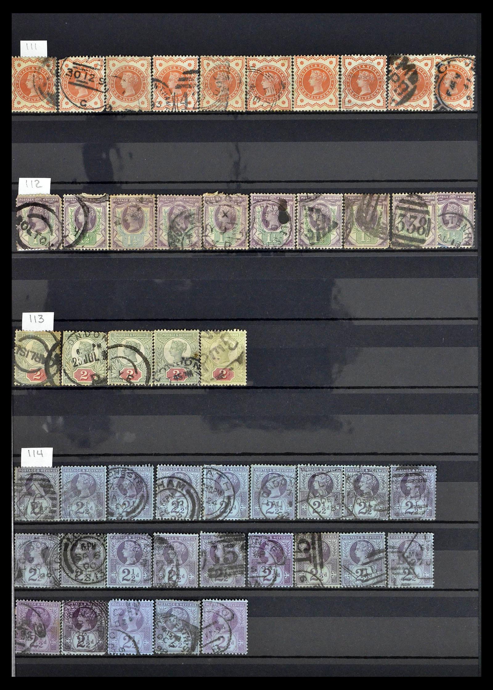 39196 0080 - Postzegelverzameling 39196 Engeland 1844-1955.