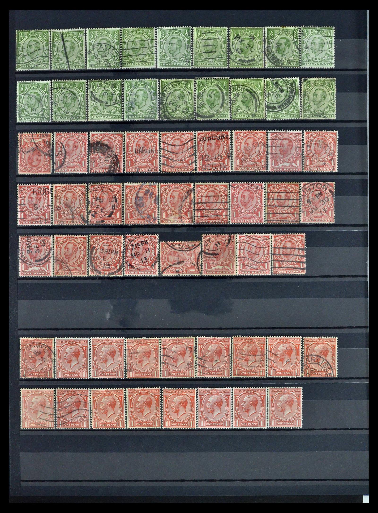 39196 0086 - Postzegelverzameling 39196 Engeland 1844-1955.