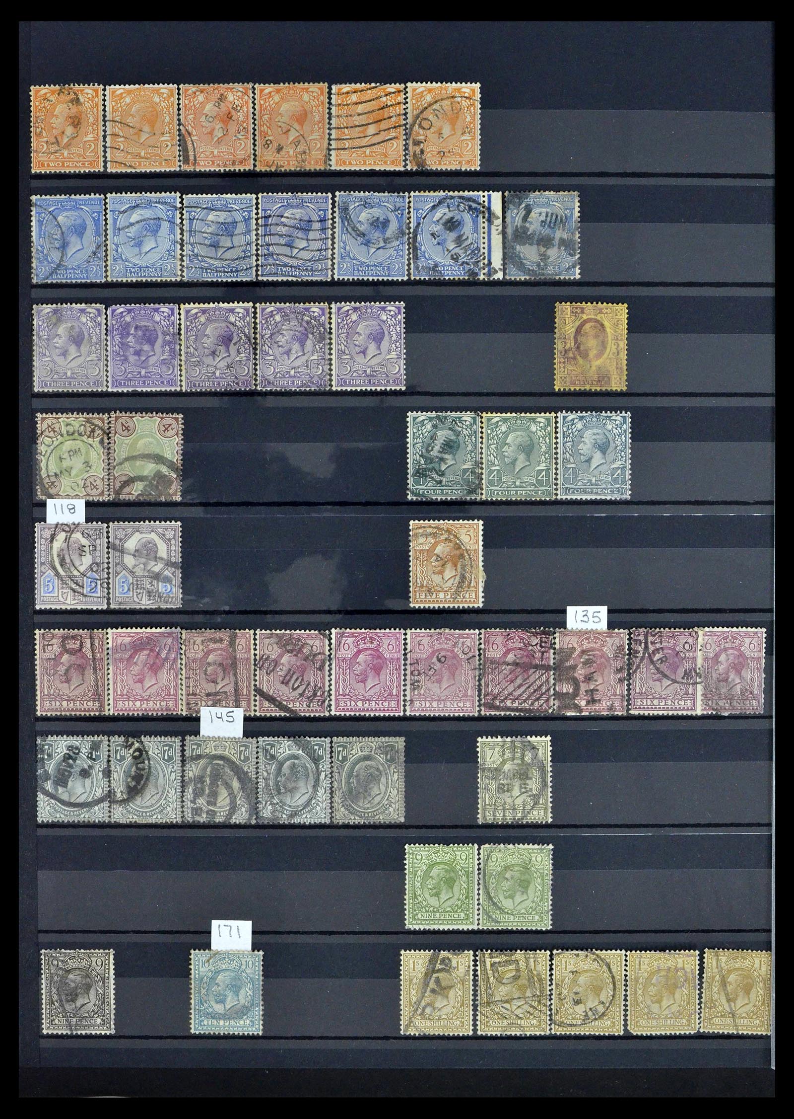 39196 0088 - Postzegelverzameling 39196 Engeland 1844-1955.
