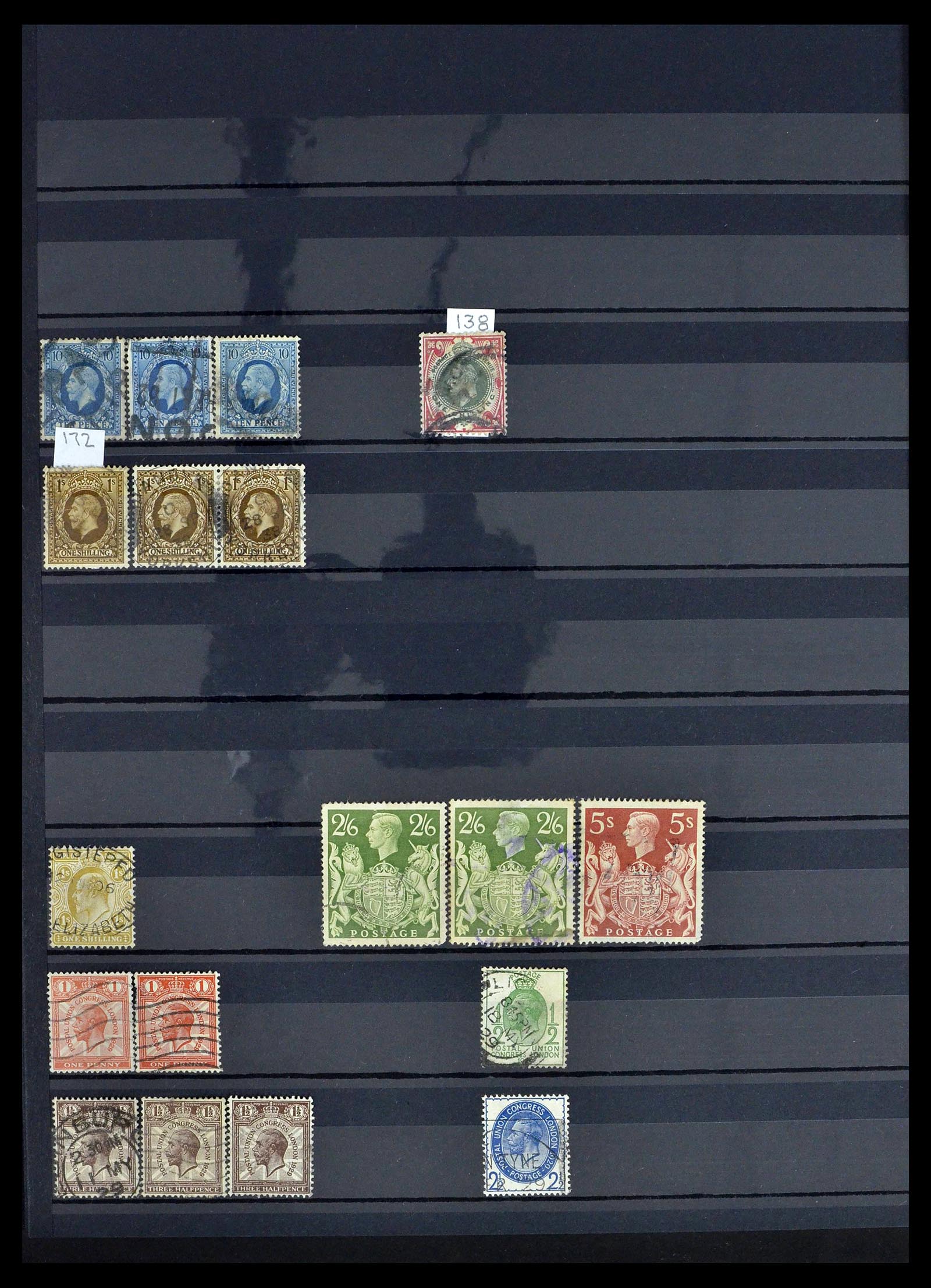 39196 0090 - Postzegelverzameling 39196 Engeland 1844-1955.