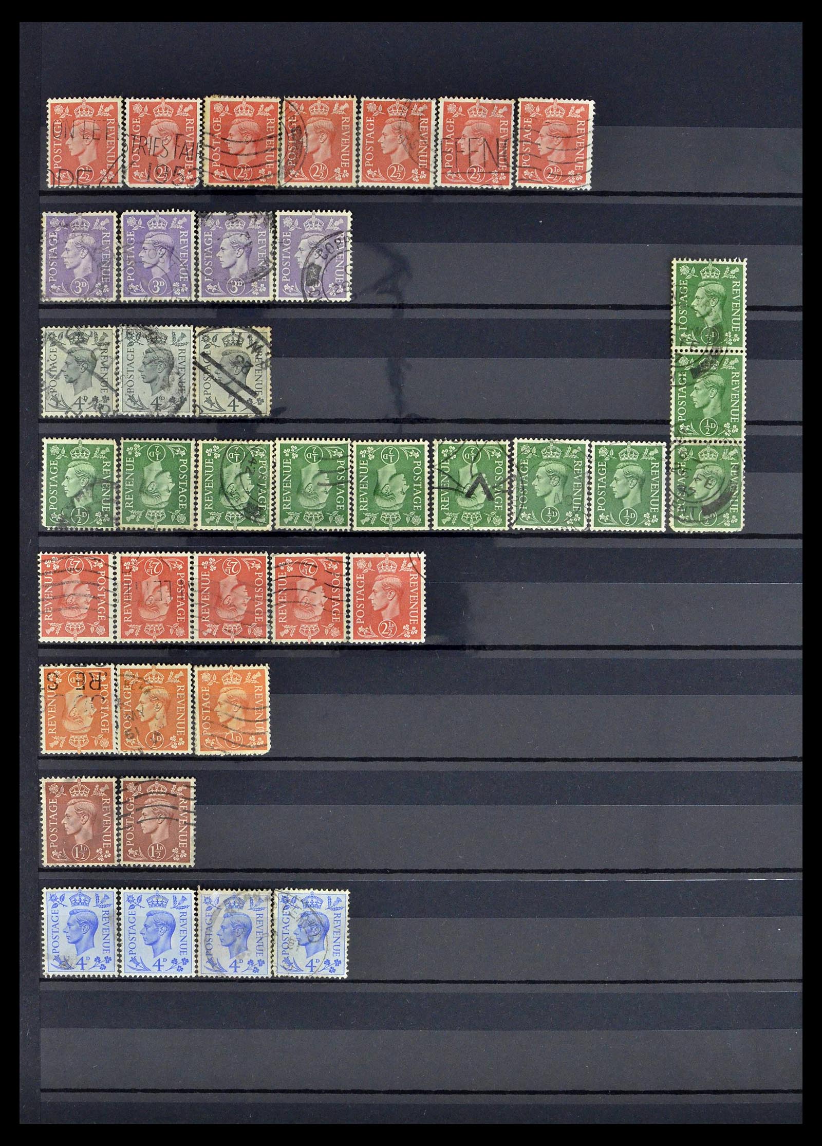 39196 0096 - Postzegelverzameling 39196 Engeland 1844-1955.