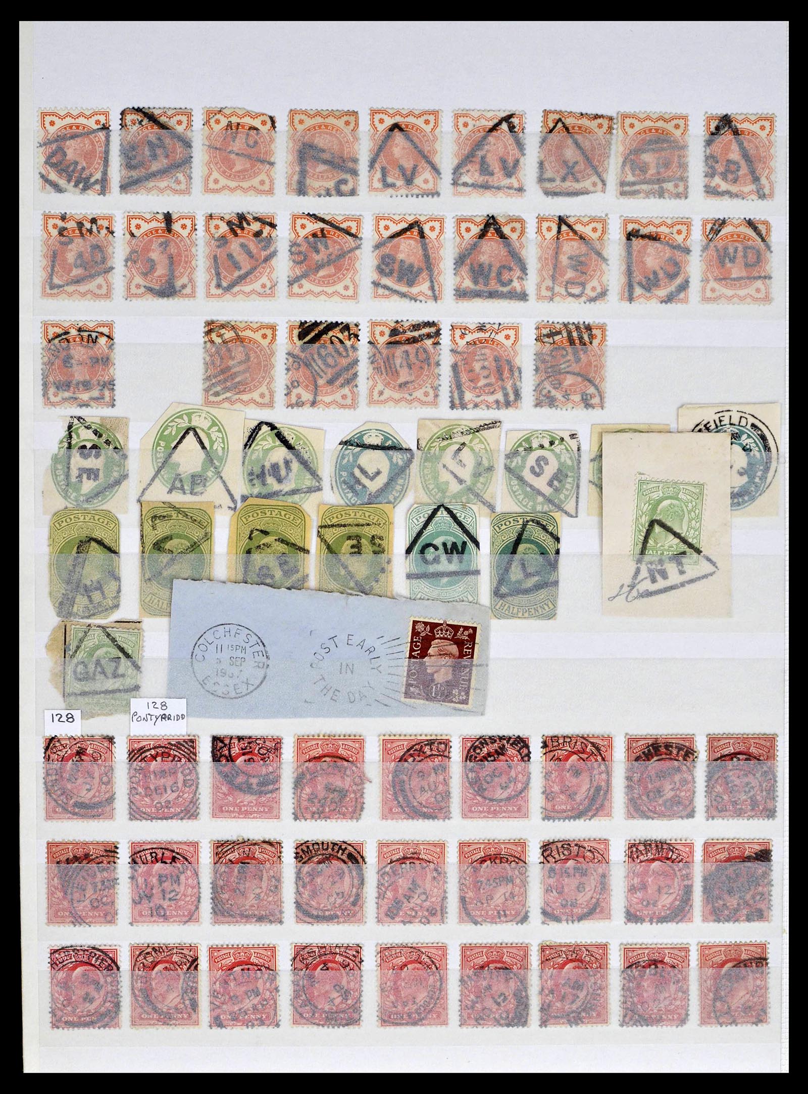 39196 0106 - Postzegelverzameling 39196 Engeland 1844-1955.