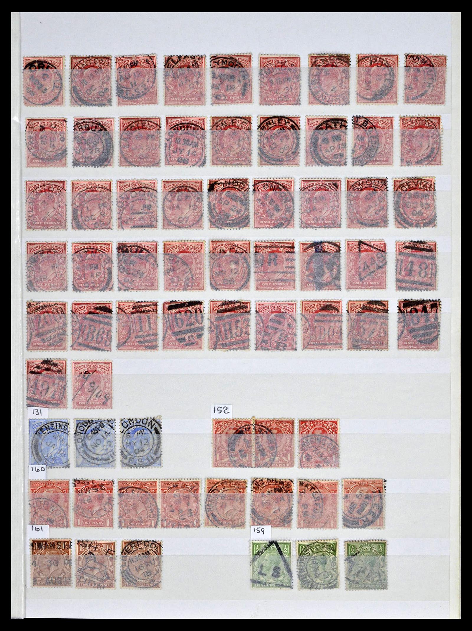39196 0107 - Postzegelverzameling 39196 Engeland 1844-1955.