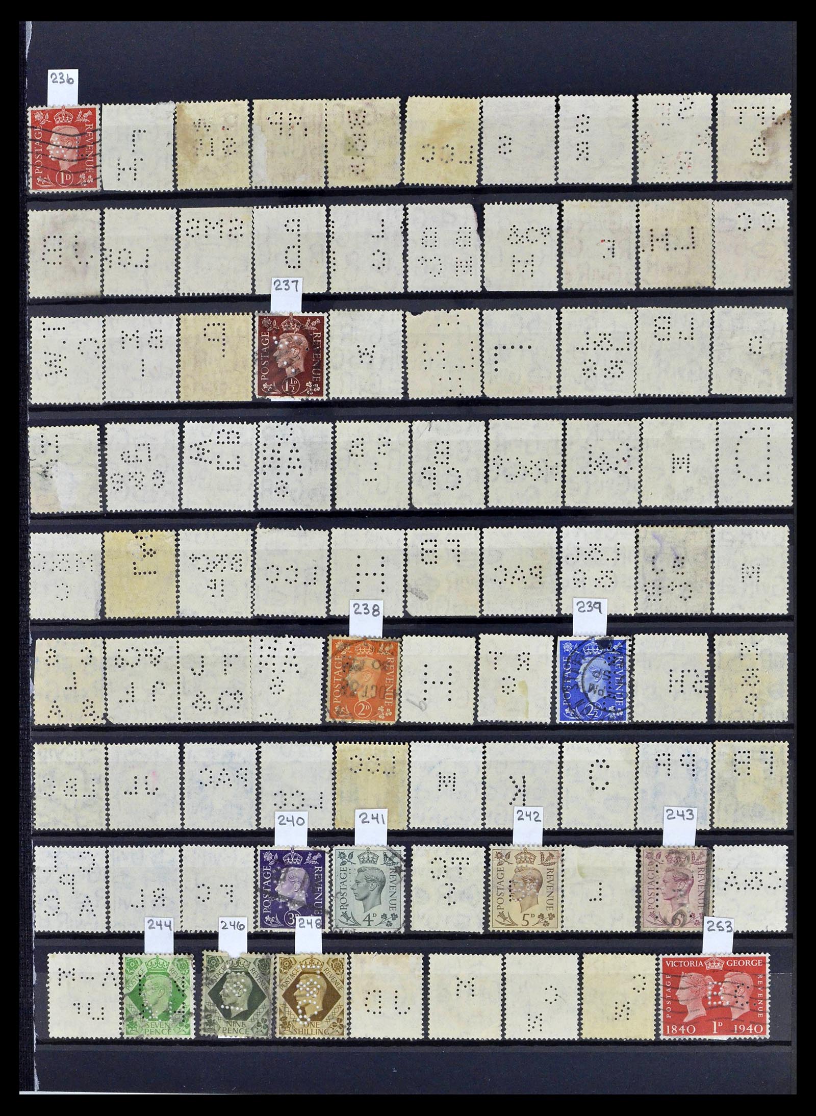 39196 0114 - Postzegelverzameling 39196 Engeland 1844-1955.