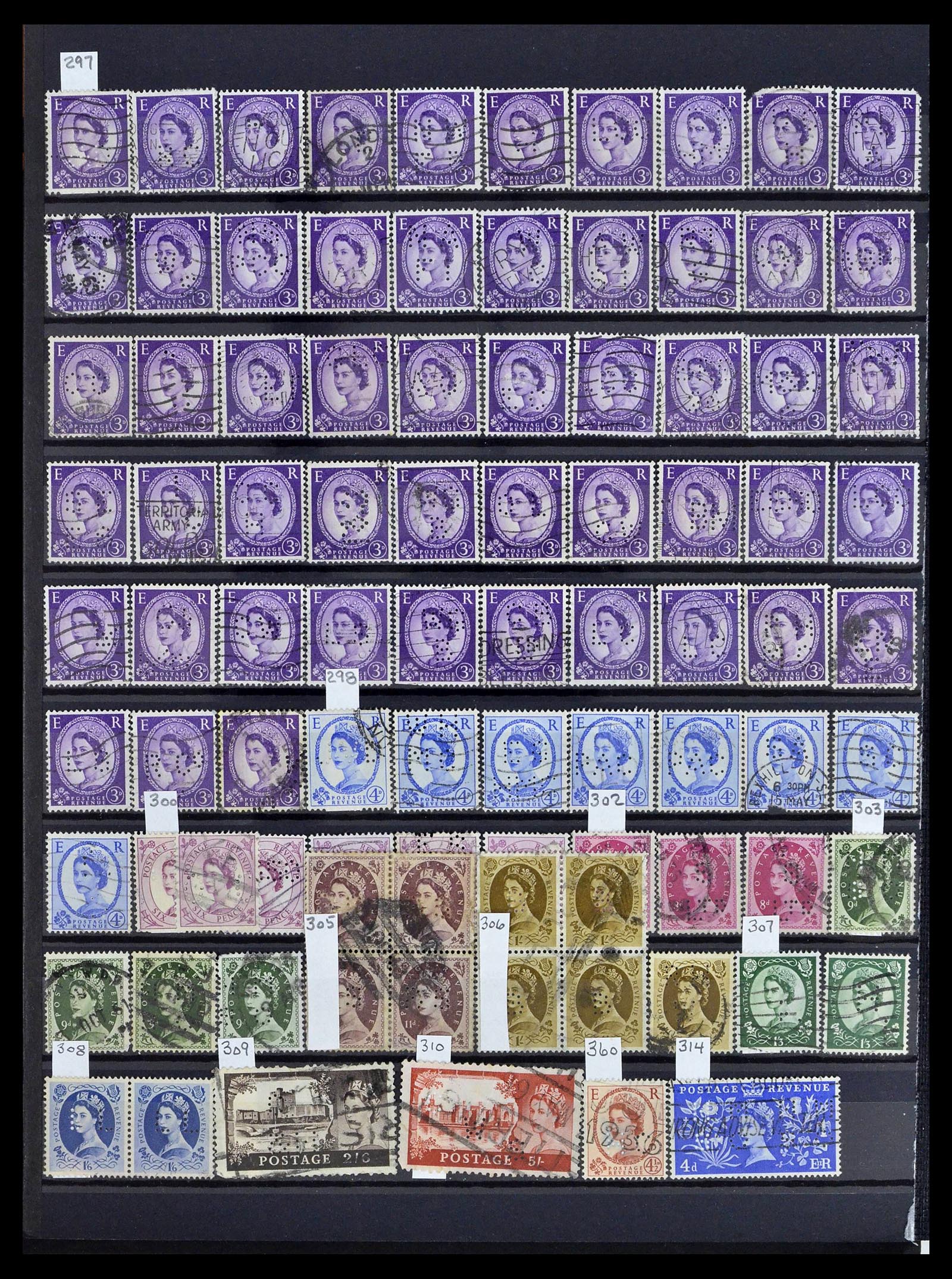 39196 0117 - Postzegelverzameling 39196 Engeland 1844-1955.