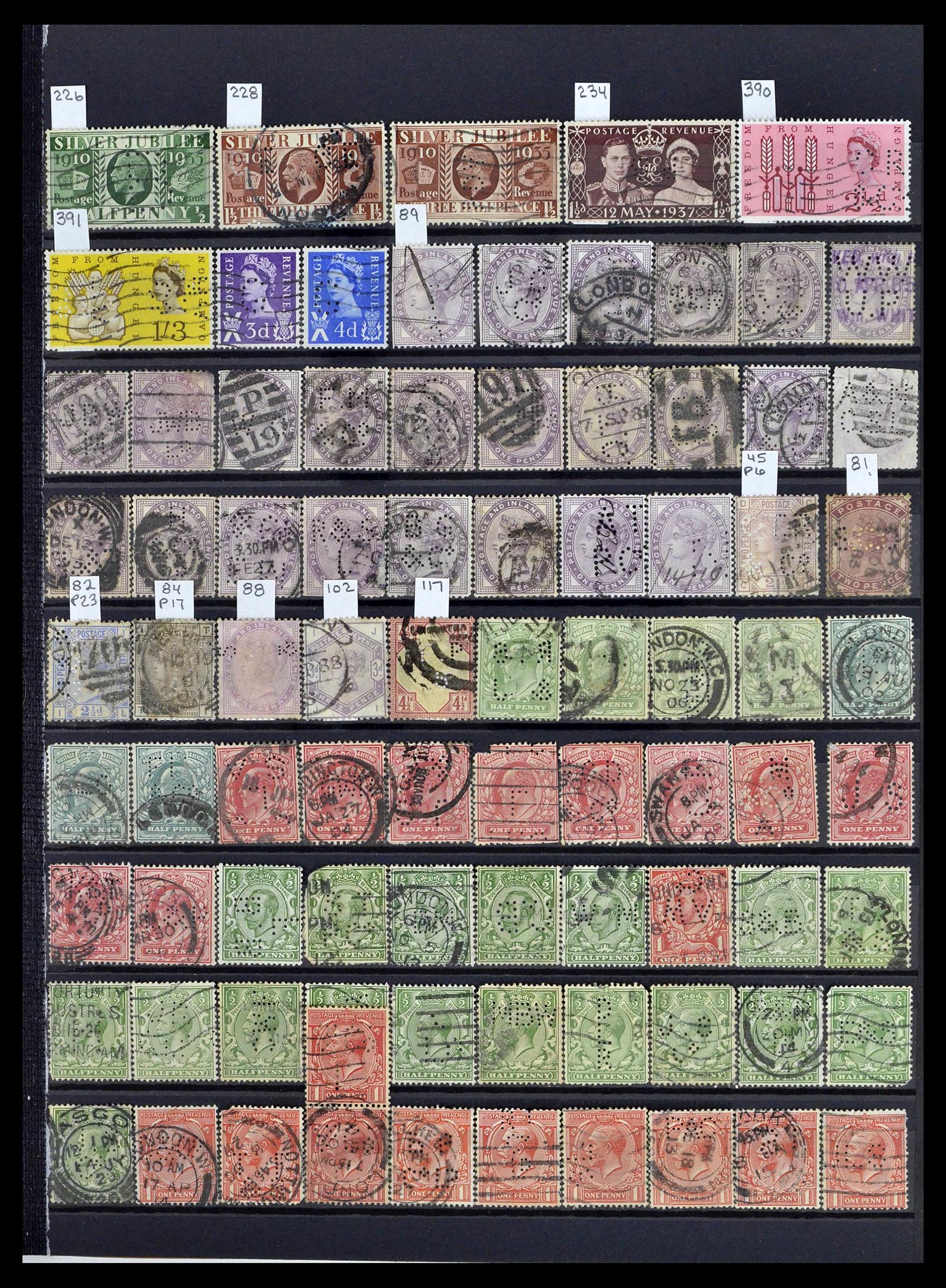 39196 0118 - Postzegelverzameling 39196 Engeland 1844-1955.