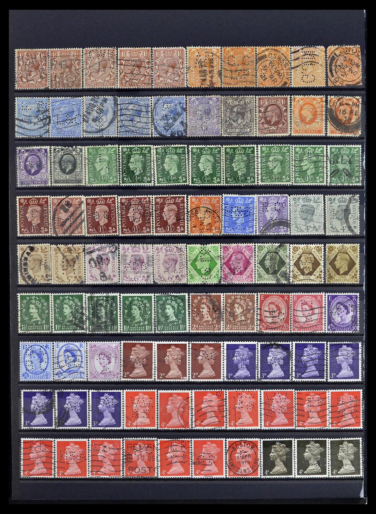 39196 0119 - Stamp collection 39196 Great Britain 1844-1955.