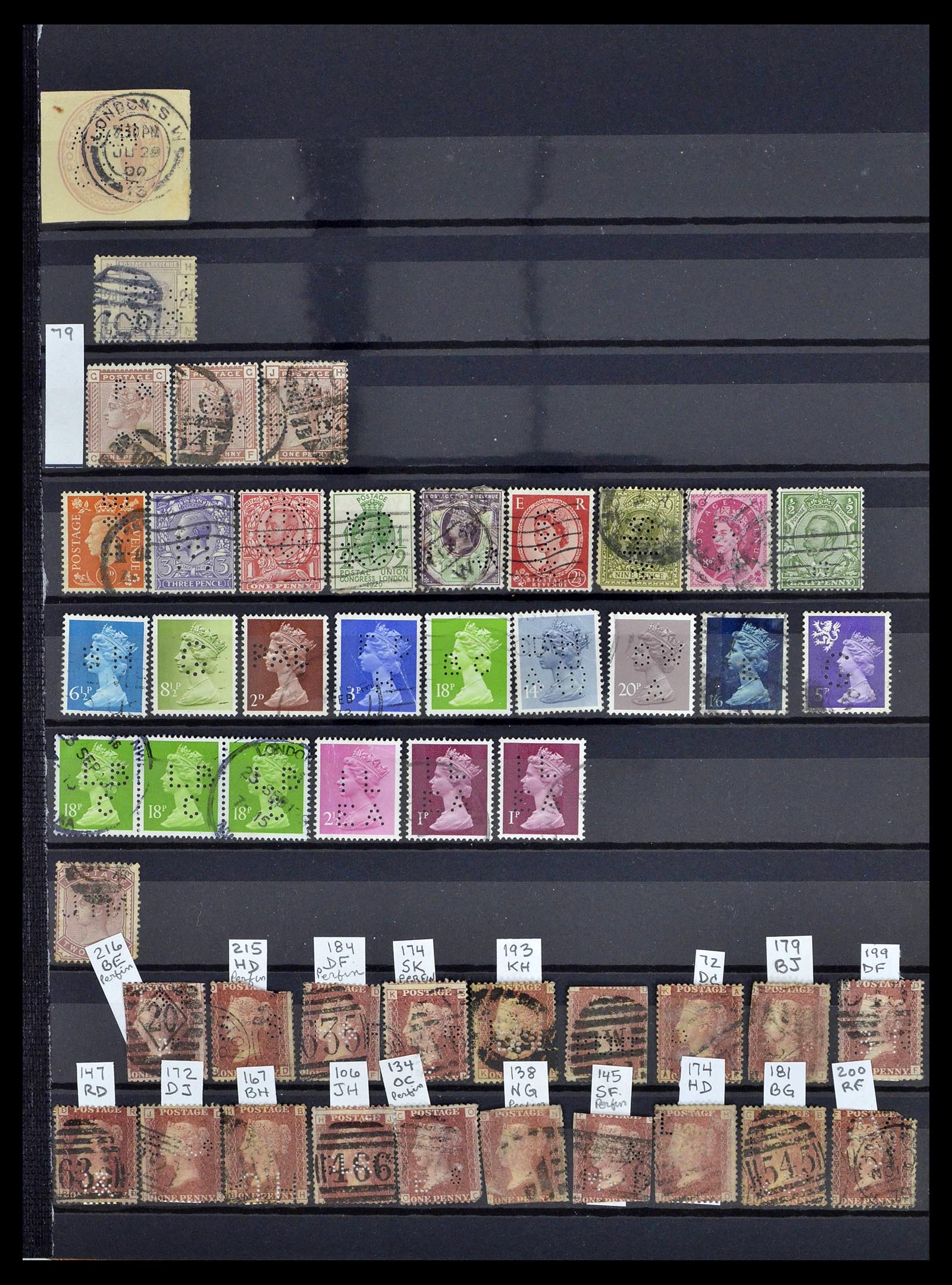 39196 0122 - Postzegelverzameling 39196 Engeland 1844-1955.