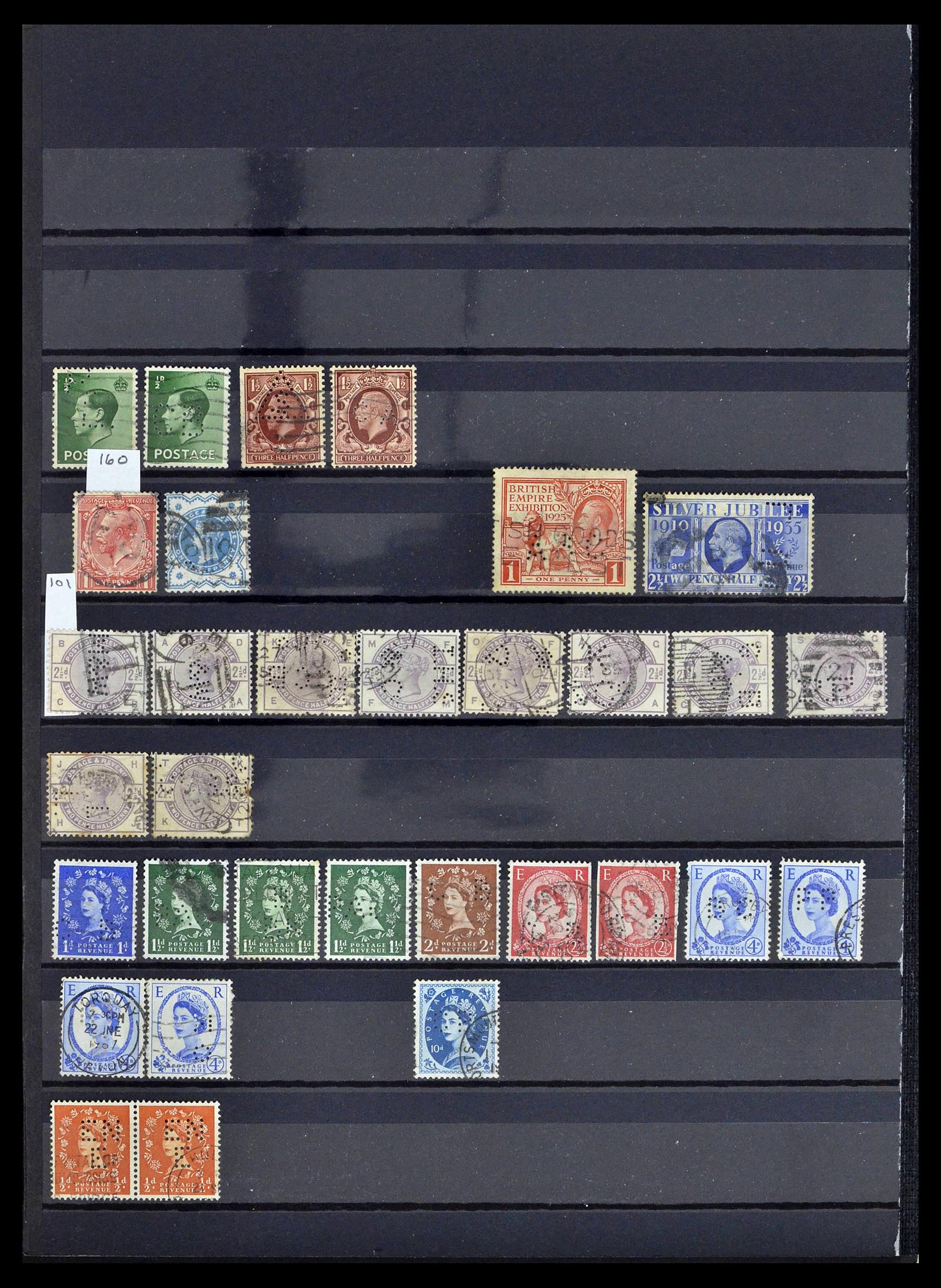 39196 0125 - Postzegelverzameling 39196 Engeland 1844-1955.