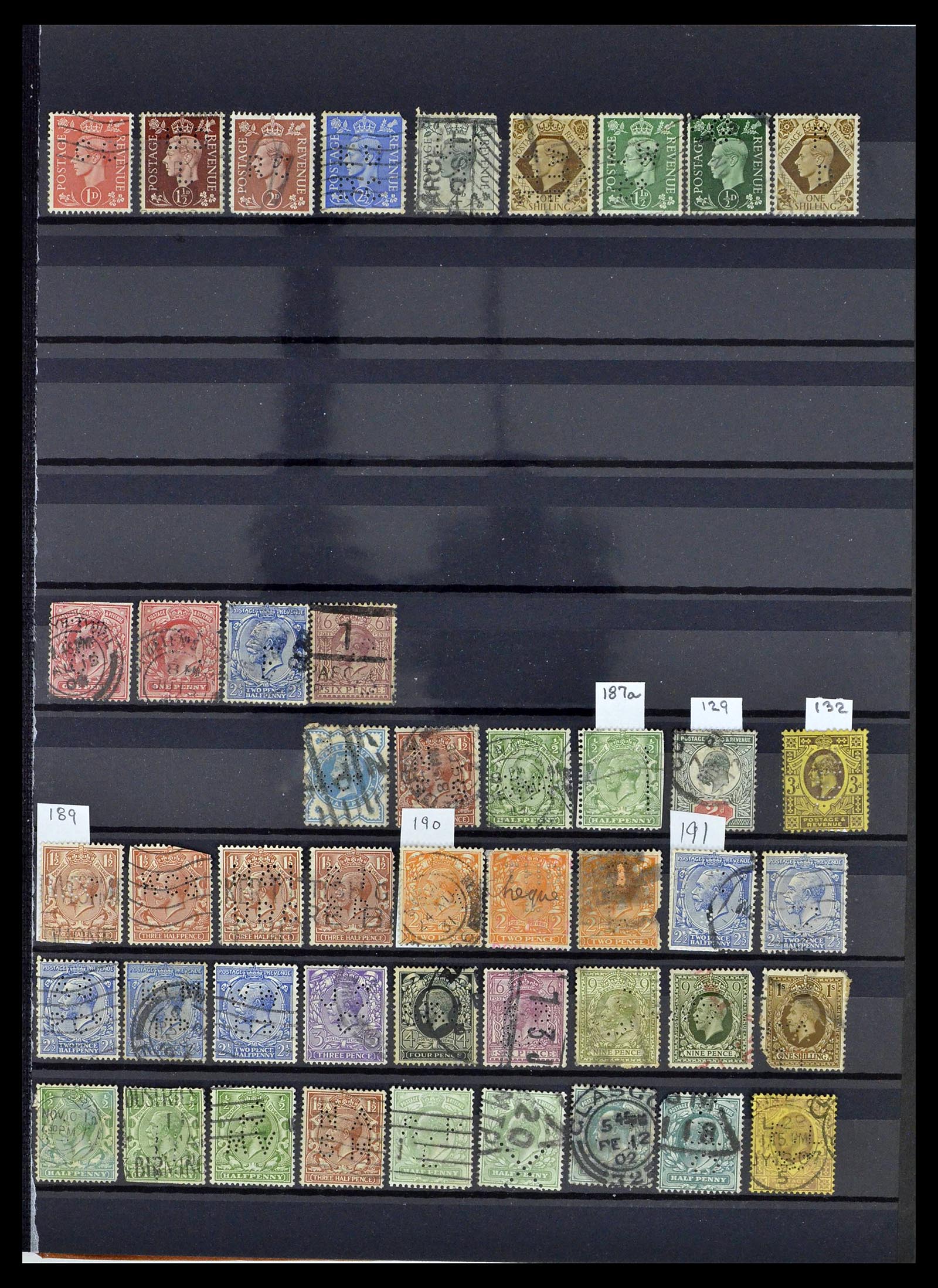39196 0126 - Postzegelverzameling 39196 Engeland 1844-1955.