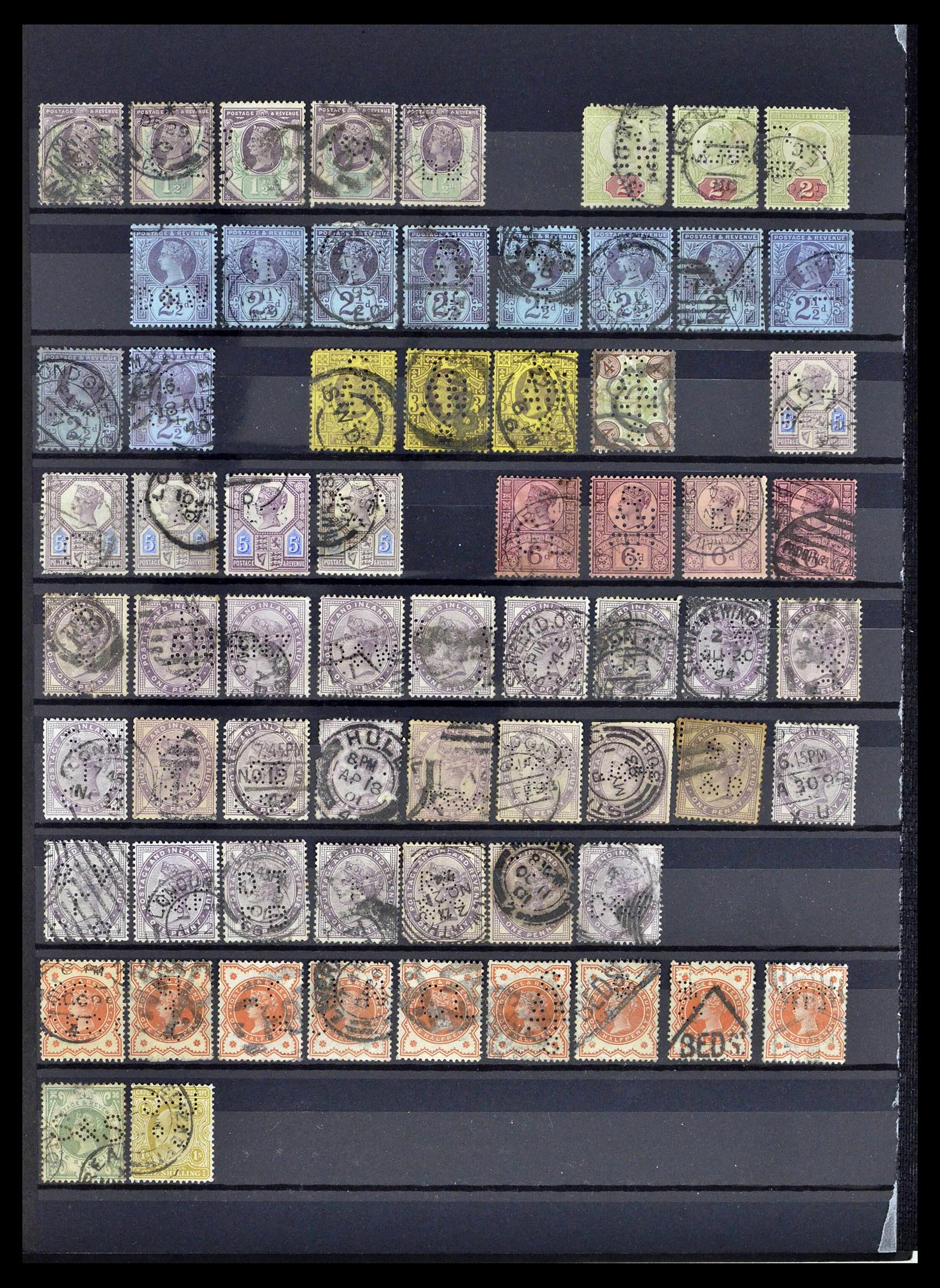 39196 0127 - Postzegelverzameling 39196 Engeland 1844-1955.