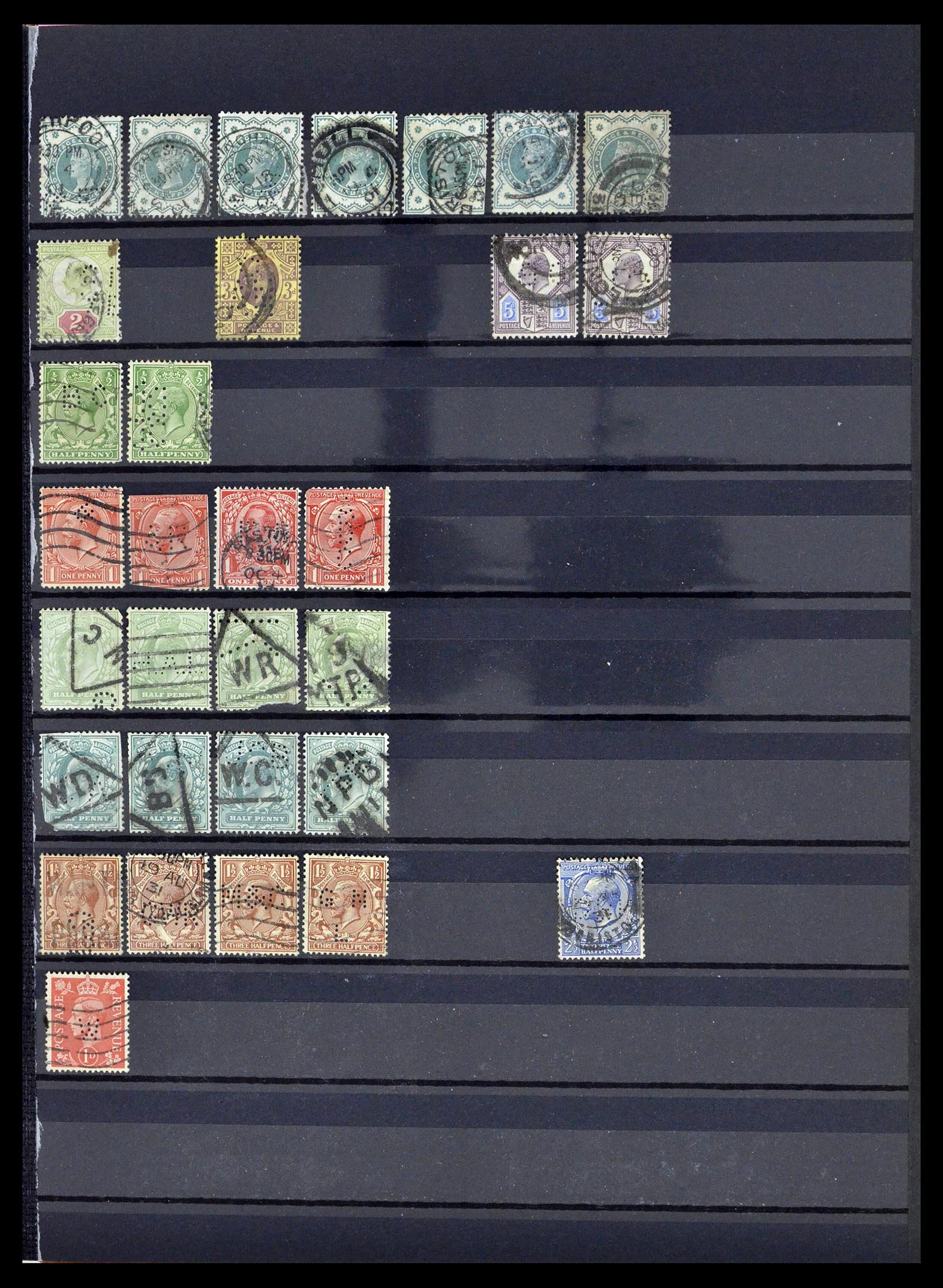 39196 0128 - Postzegelverzameling 39196 Engeland 1844-1955.
