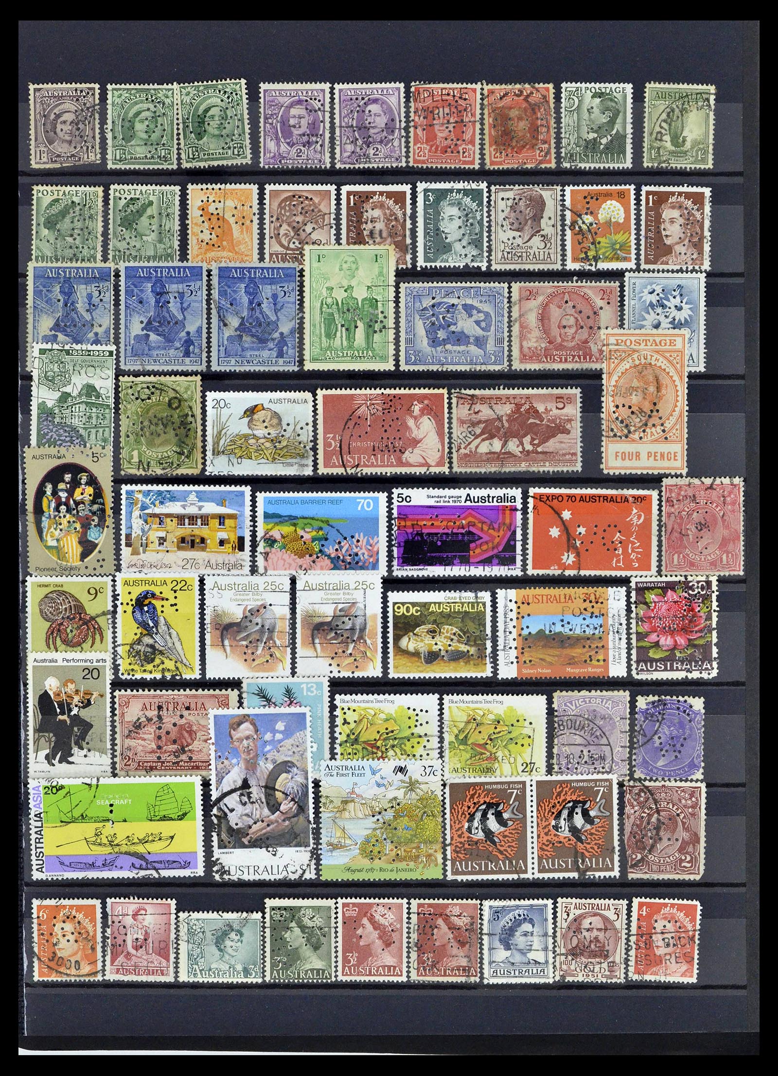 39196 0140 - Postzegelverzameling 39196 Engeland 1844-1955.