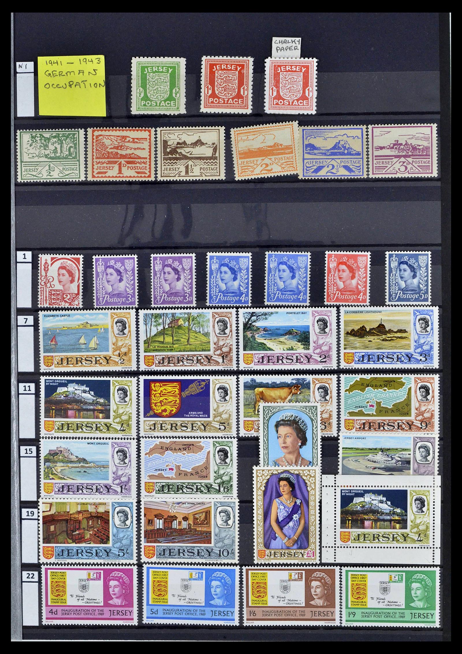 39197 0001 - Postzegelverzameling 39197 Kanaaleilanden 1941-2015.