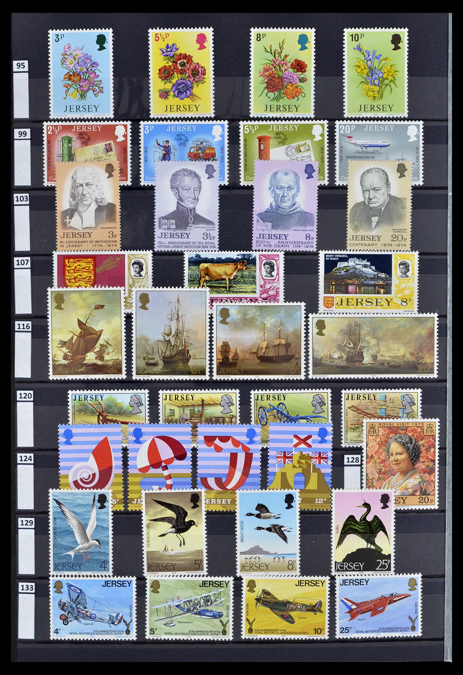 39197 0004 - Postzegelverzameling 39197 Kanaaleilanden 1941-2015.