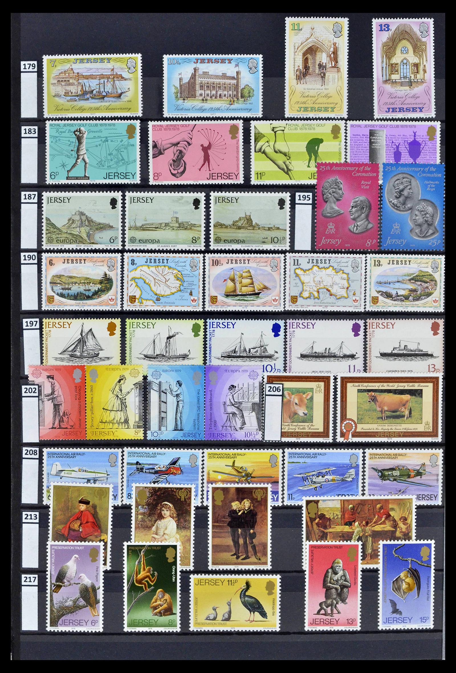 39197 0006 - Postzegelverzameling 39197 Kanaaleilanden 1941-2015.