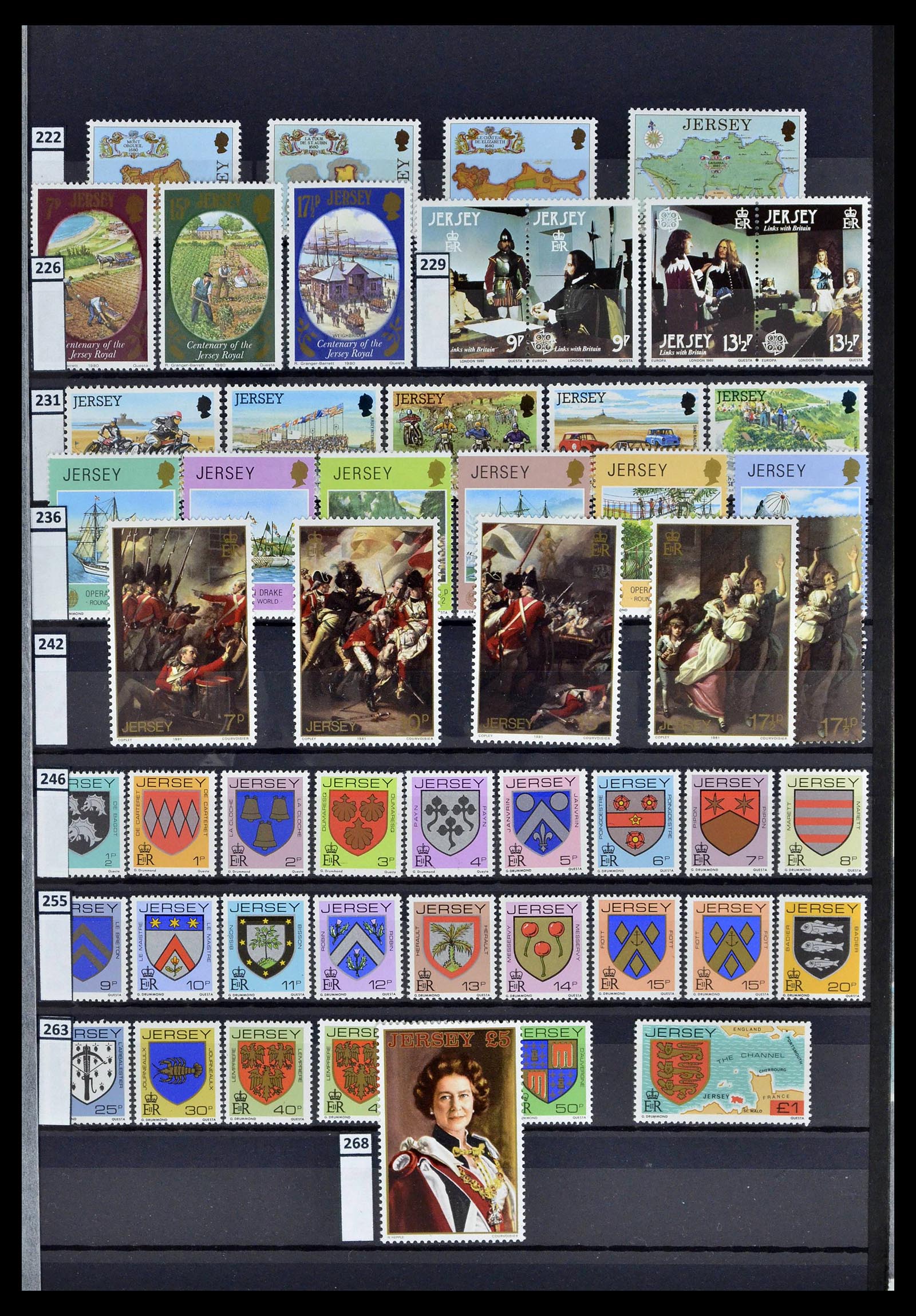 39197 0007 - Postzegelverzameling 39197 Kanaaleilanden 1941-2015.