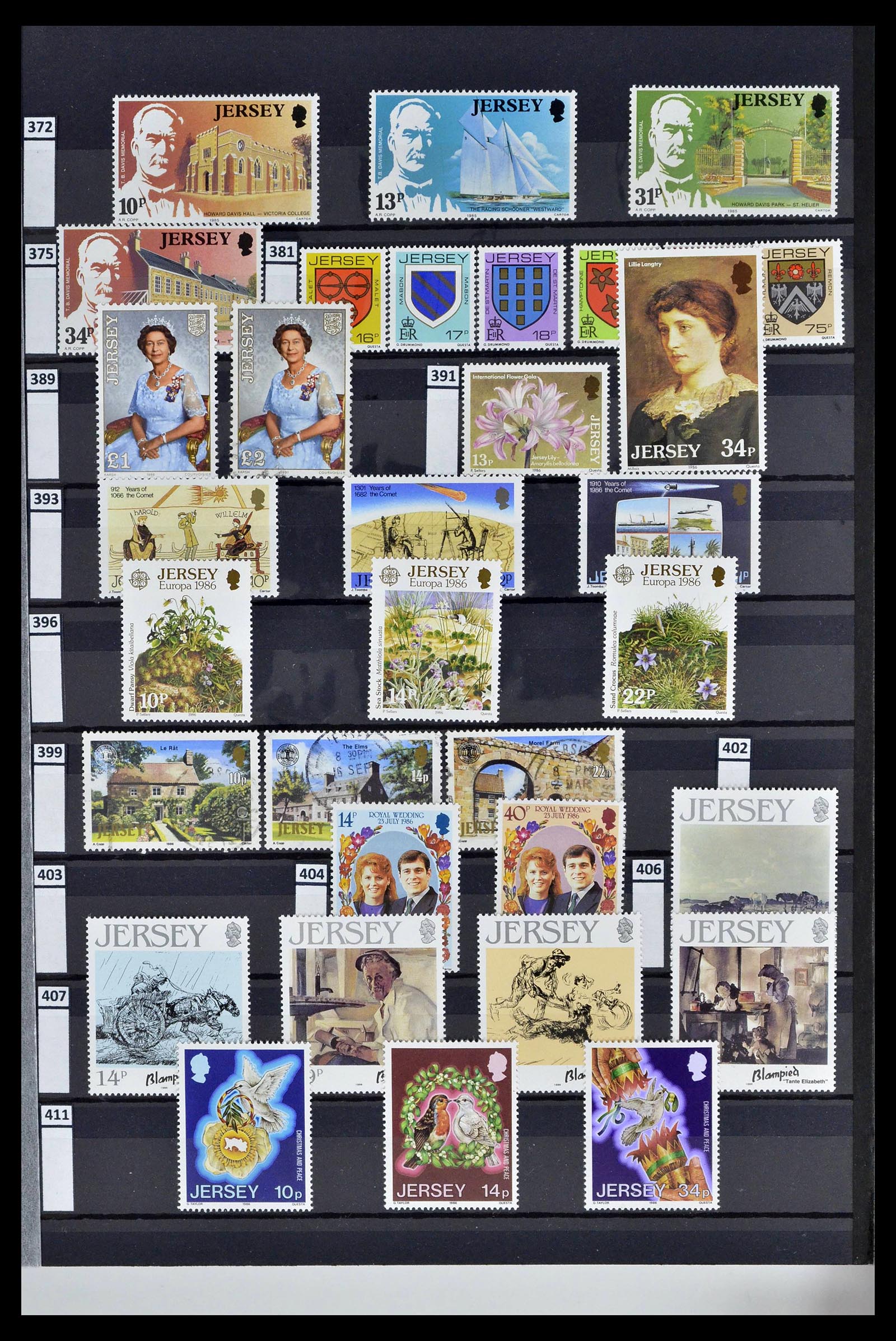 39197 0011 - Postzegelverzameling 39197 Kanaaleilanden 1941-2015.