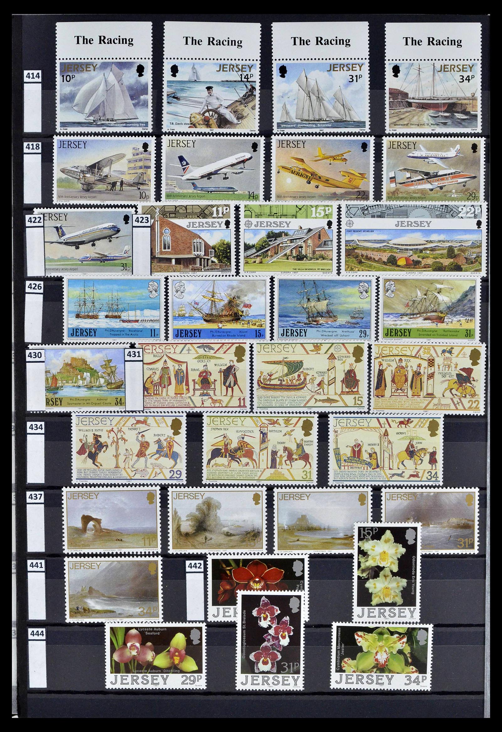 39197 0012 - Postzegelverzameling 39197 Kanaaleilanden 1941-2015.