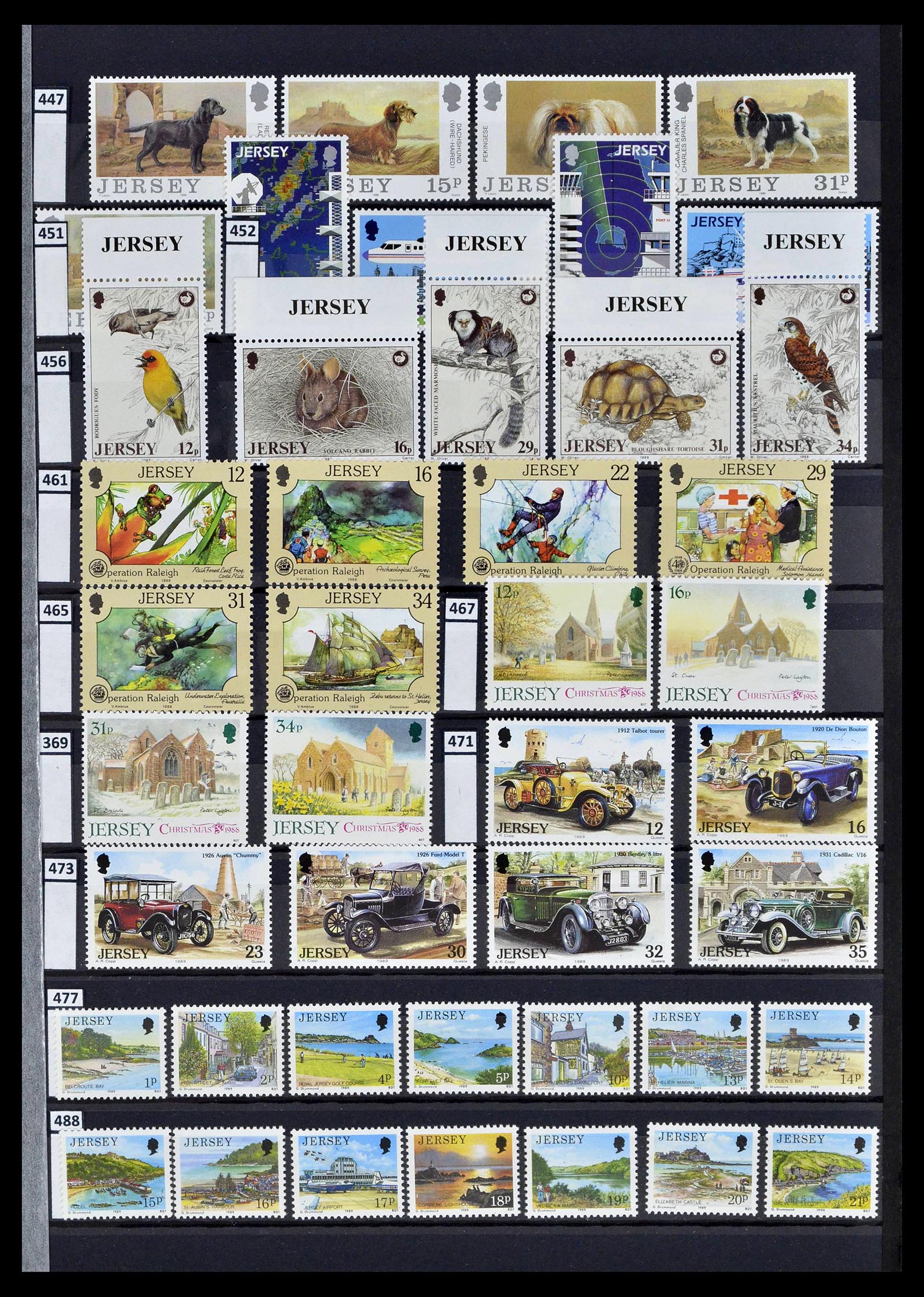 39197 0013 - Postzegelverzameling 39197 Kanaaleilanden 1941-2015.