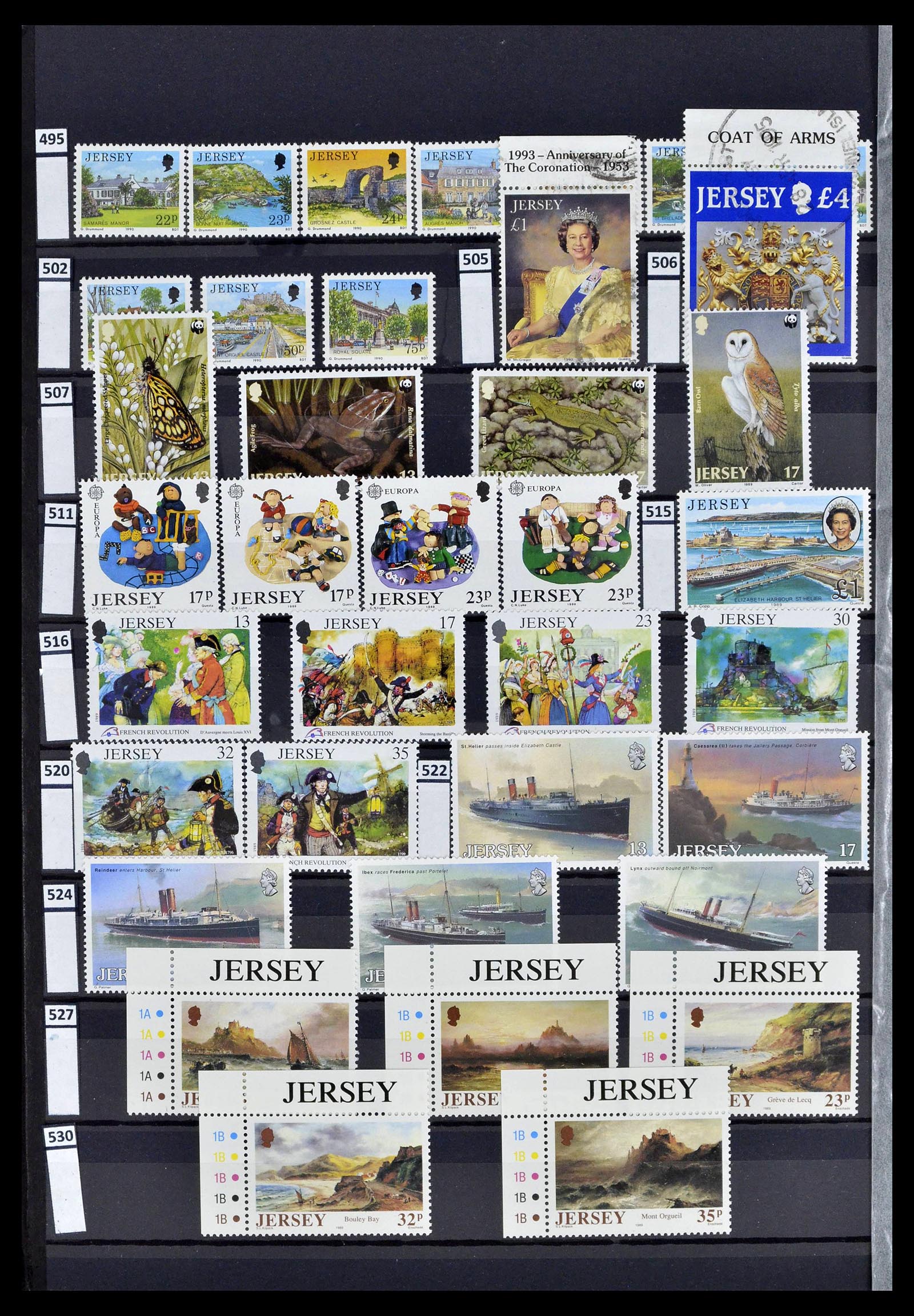 39197 0014 - Postzegelverzameling 39197 Kanaaleilanden 1941-2015.