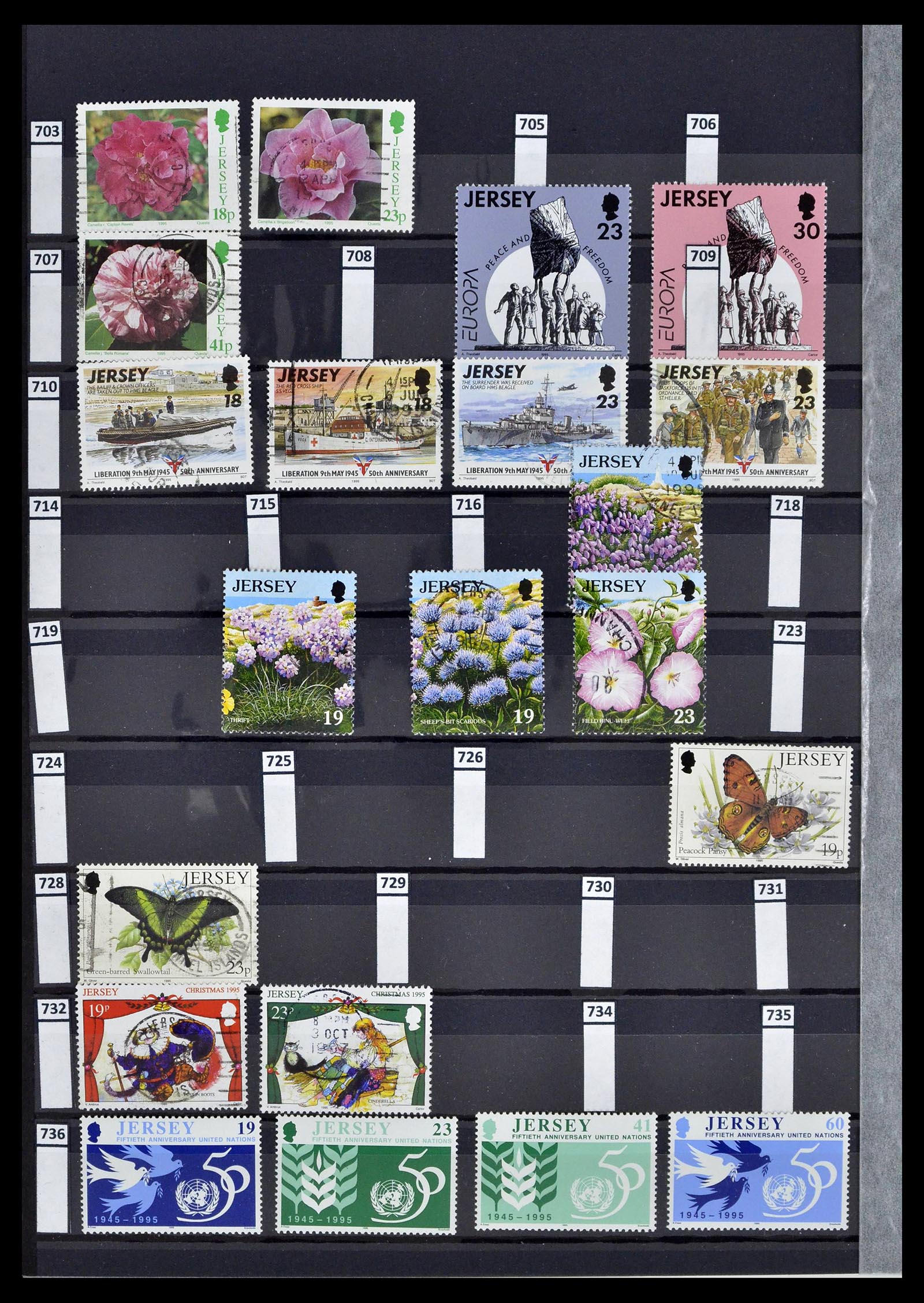 39197 0020 - Postzegelverzameling 39197 Kanaaleilanden 1941-2015.