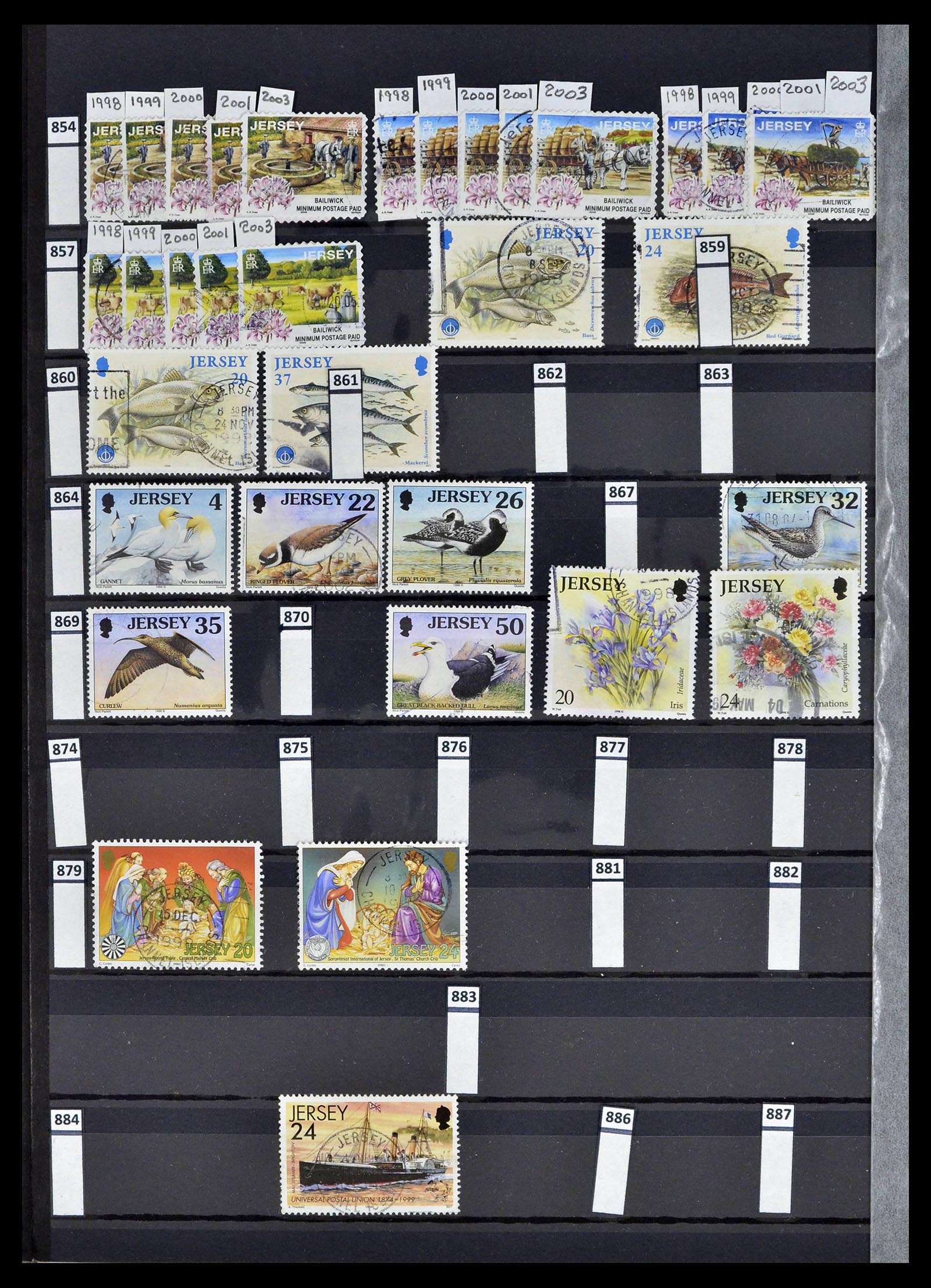 39197 0024 - Postzegelverzameling 39197 Kanaaleilanden 1941-2015.