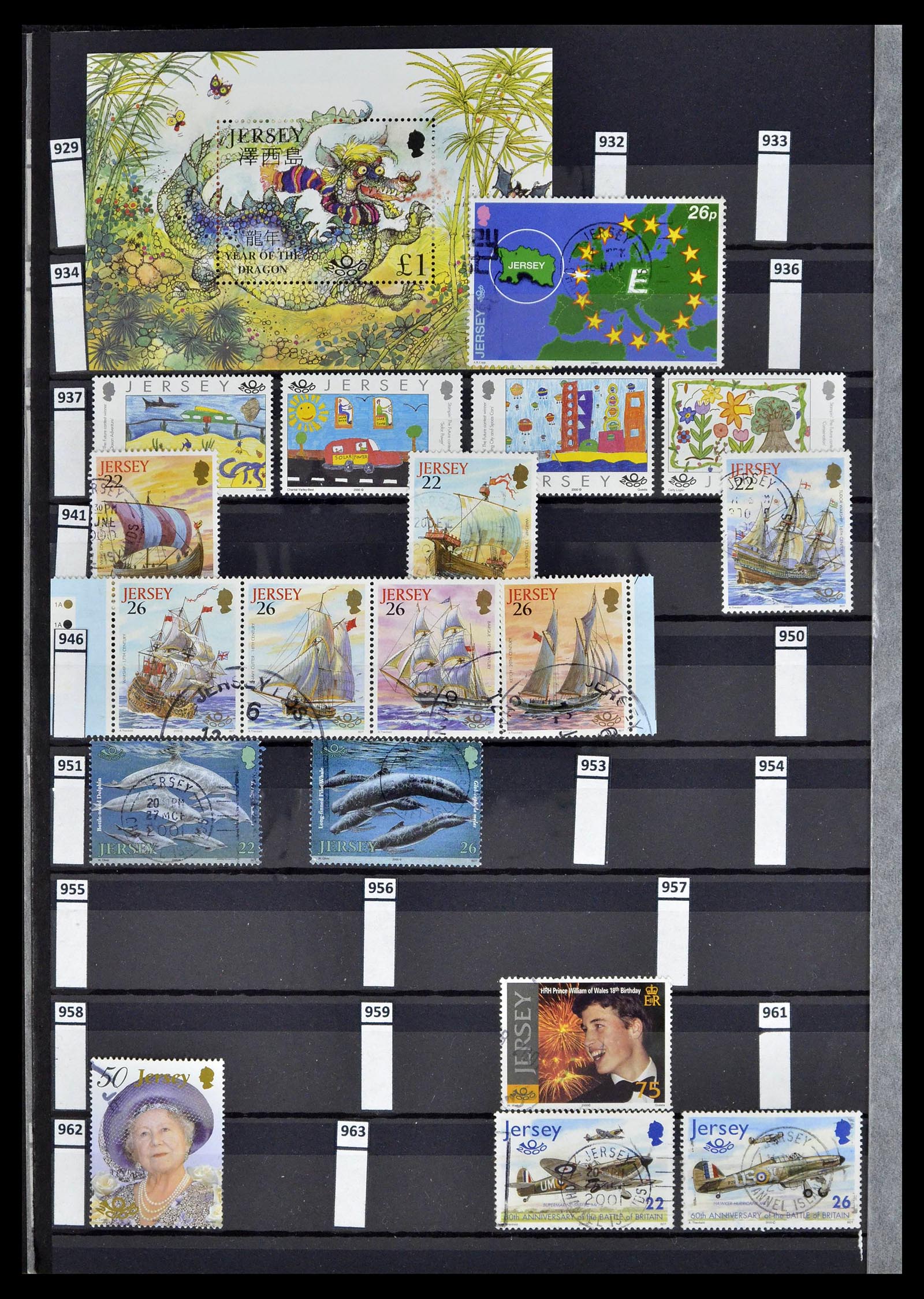 39197 0026 - Postzegelverzameling 39197 Kanaaleilanden 1941-2015.