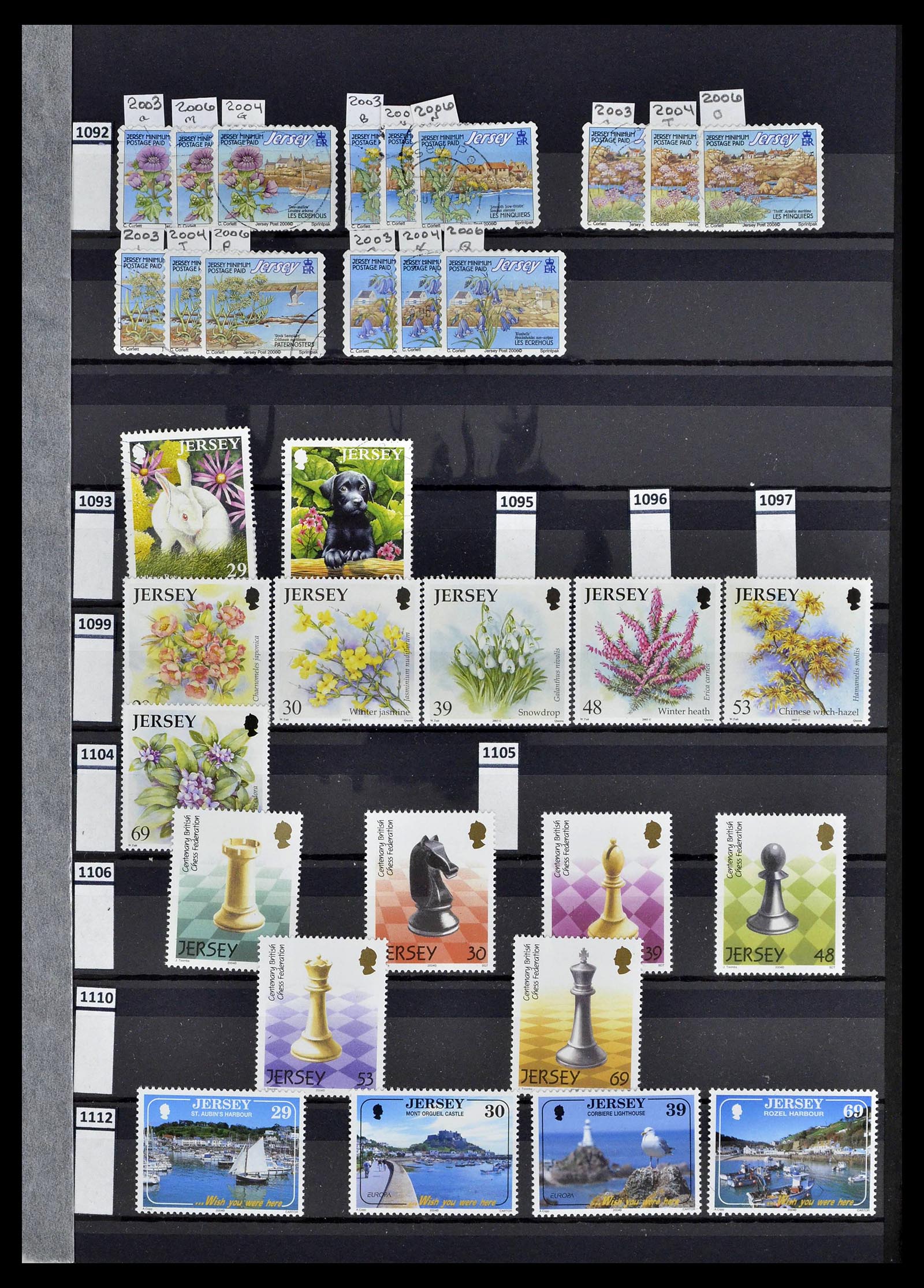 39197 0031 - Postzegelverzameling 39197 Kanaaleilanden 1941-2015.