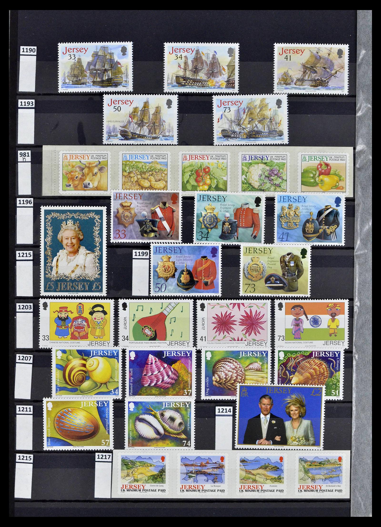 39197 0034 - Postzegelverzameling 39197 Kanaaleilanden 1941-2015.