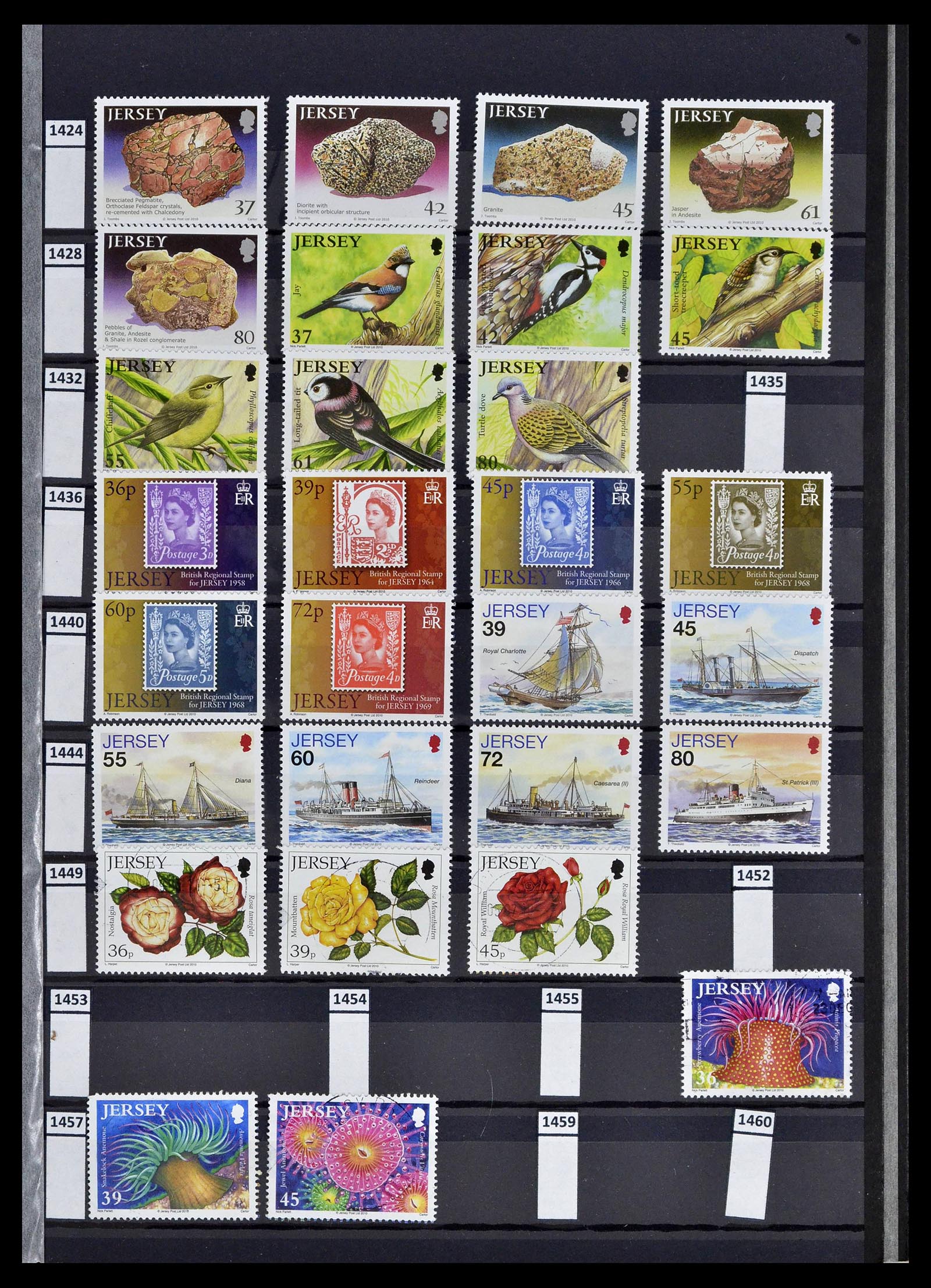 39197 0041 - Postzegelverzameling 39197 Kanaaleilanden 1941-2015.