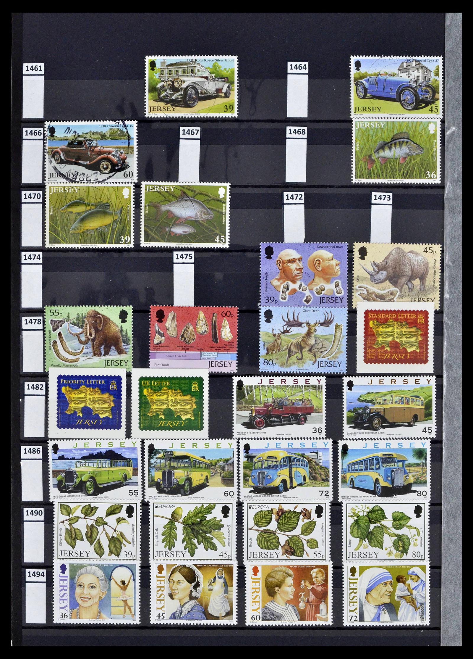 39197 0042 - Postzegelverzameling 39197 Kanaaleilanden 1941-2015.