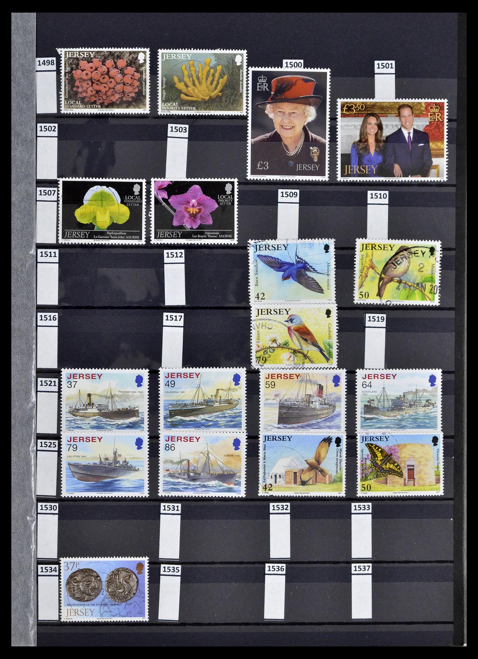 39197 0043 - Postzegelverzameling 39197 Kanaaleilanden 1941-2015.