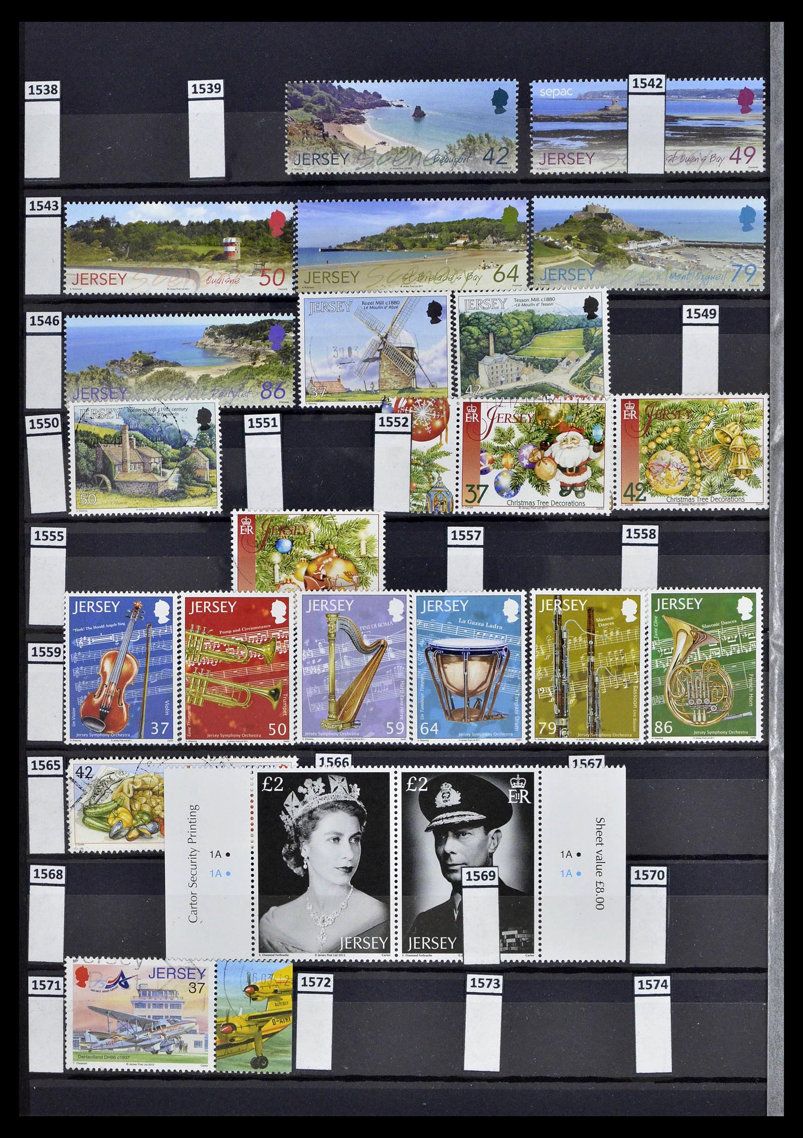 39197 0044 - Postzegelverzameling 39197 Kanaaleilanden 1941-2015.