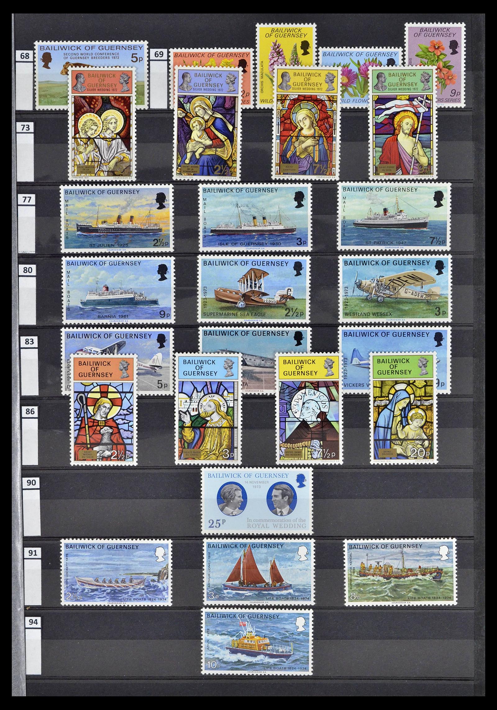 39197 0059 - Postzegelverzameling 39197 Kanaaleilanden 1941-2015.