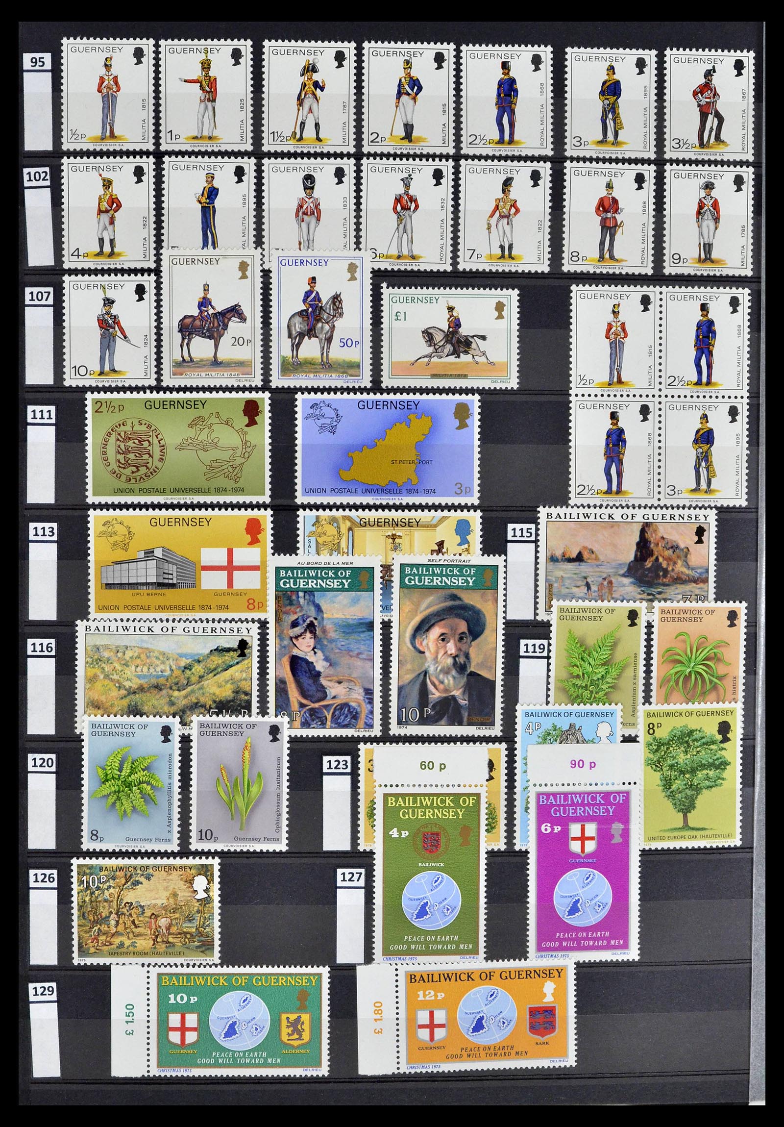 39197 0060 - Postzegelverzameling 39197 Kanaaleilanden 1941-2015.