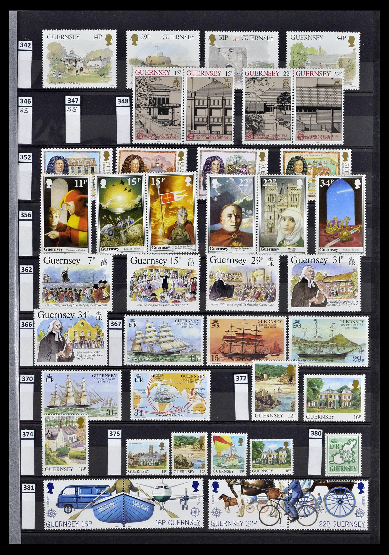 39197 0067 - Postzegelverzameling 39197 Kanaaleilanden 1941-2015.