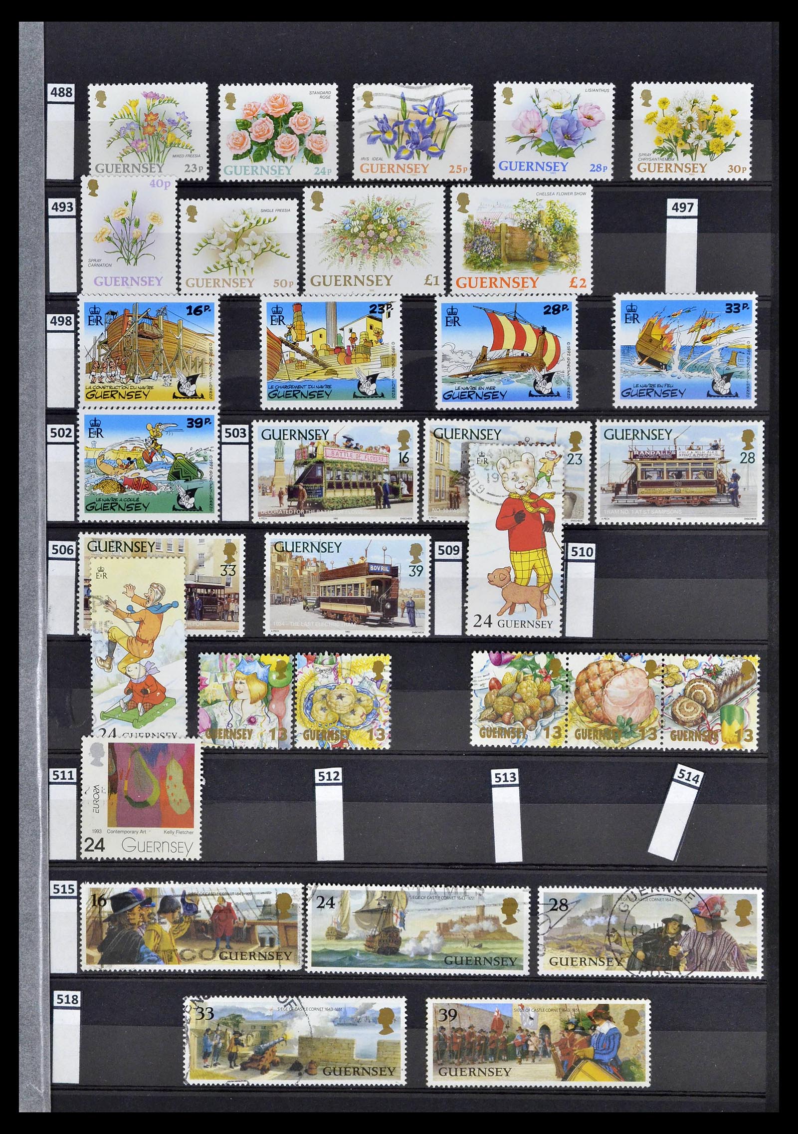 39197 0071 - Postzegelverzameling 39197 Kanaaleilanden 1941-2015.