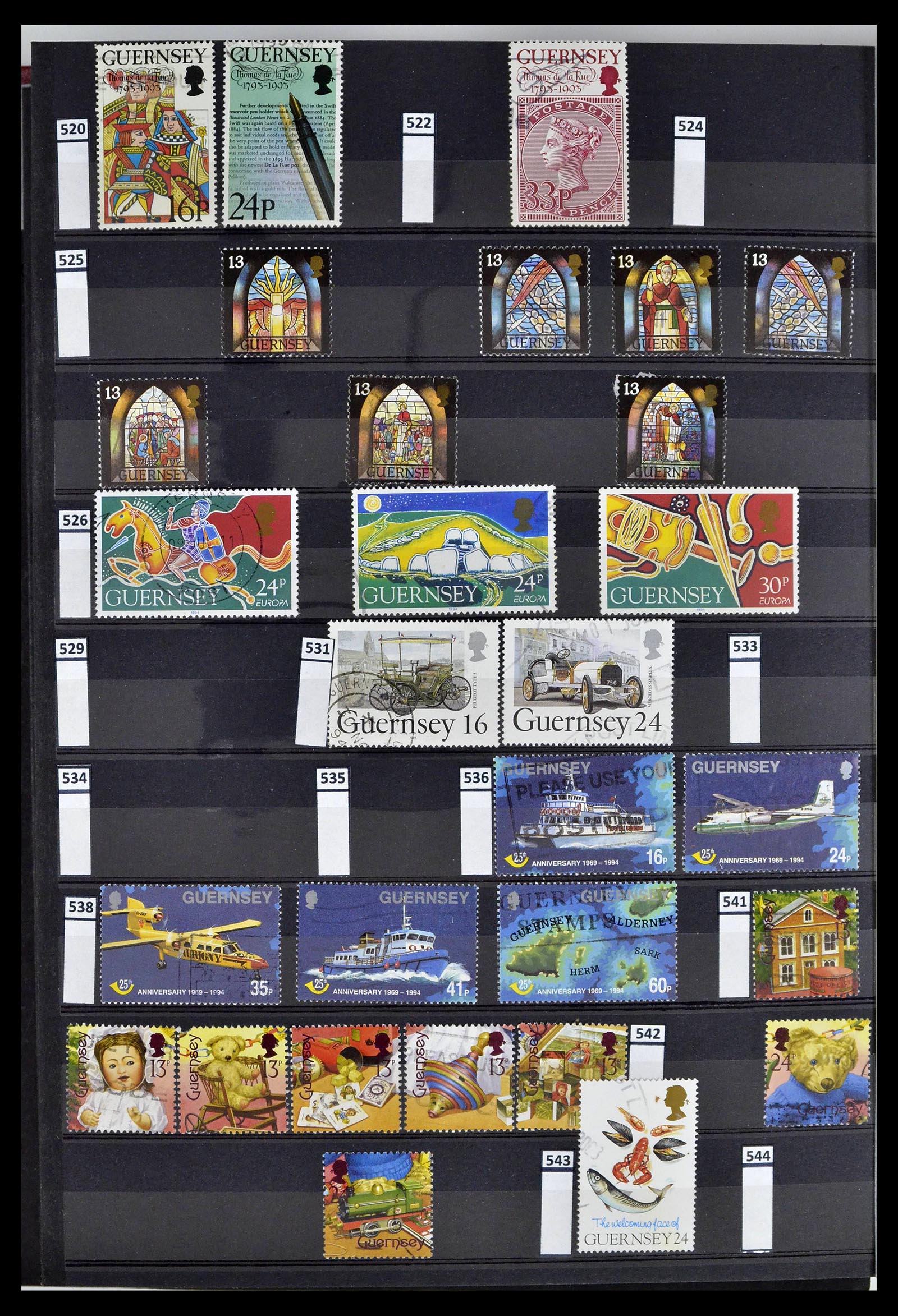 39197 0072 - Postzegelverzameling 39197 Kanaaleilanden 1941-2015.