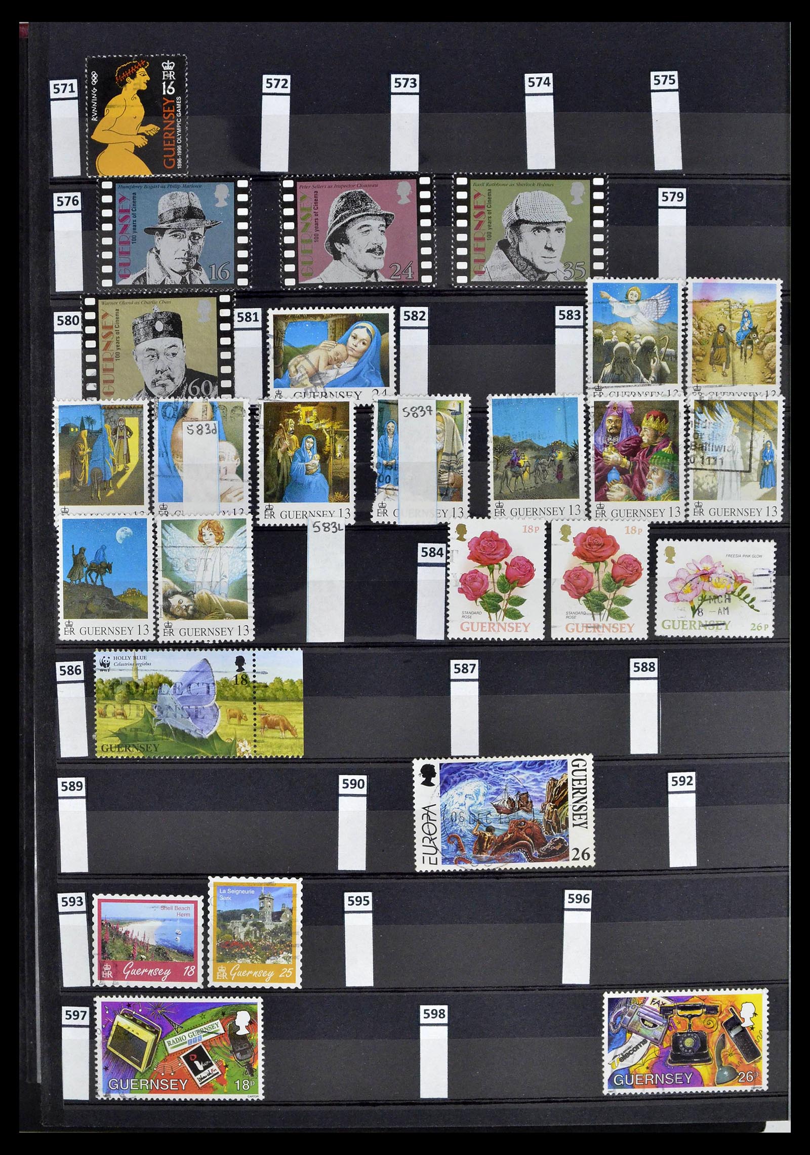 39197 0074 - Postzegelverzameling 39197 Kanaaleilanden 1941-2015.