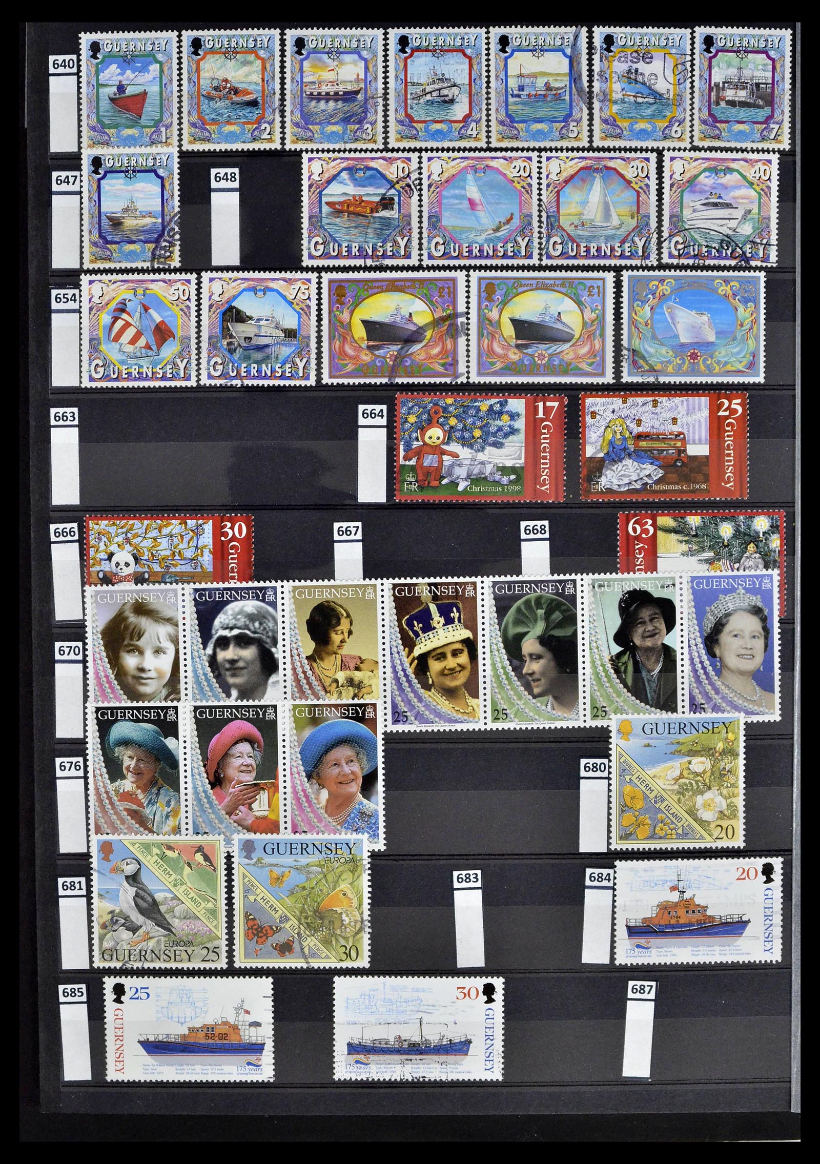 39197 0076 - Postzegelverzameling 39197 Kanaaleilanden 1941-2015.