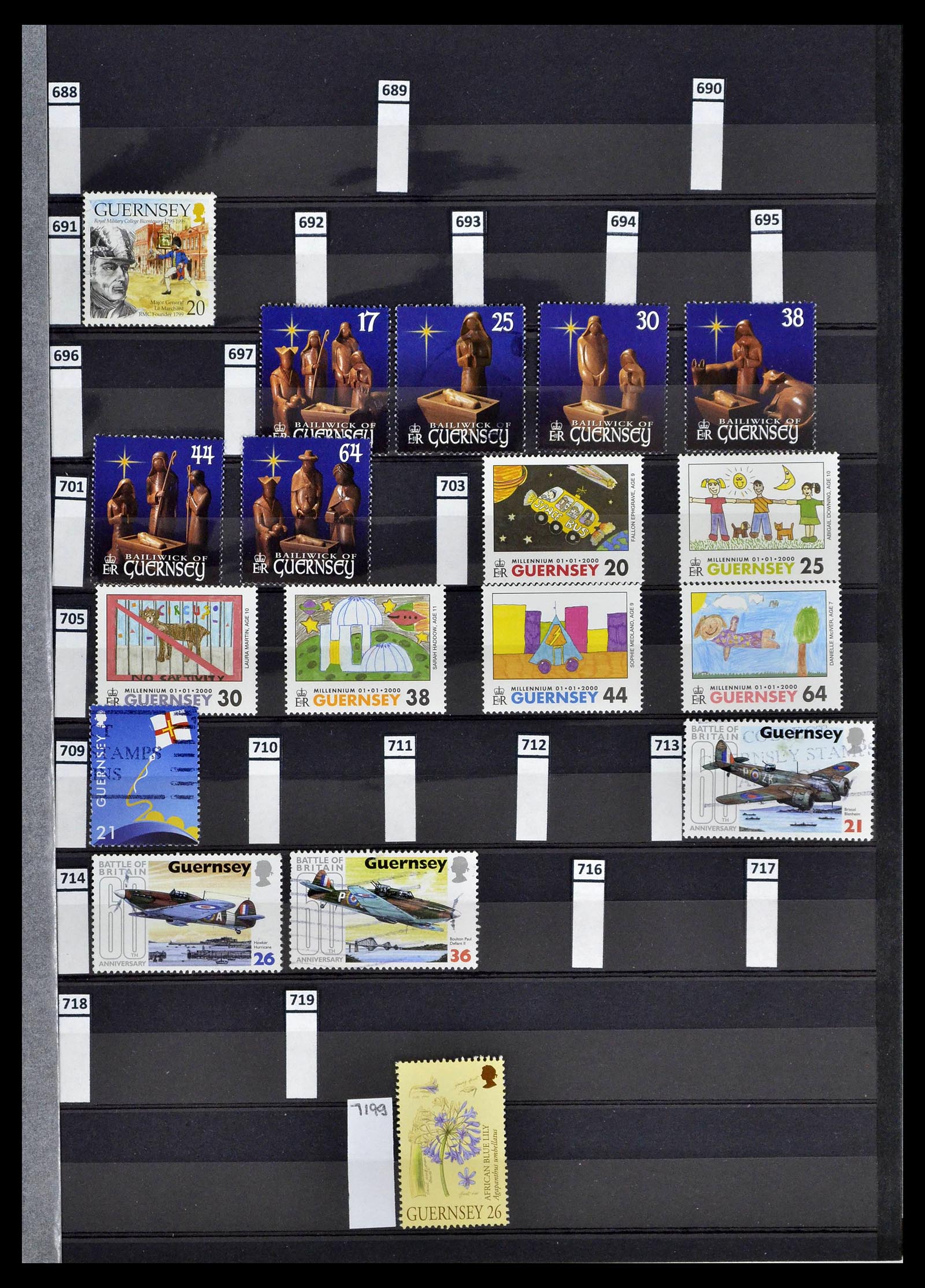 39197 0077 - Postzegelverzameling 39197 Kanaaleilanden 1941-2015.