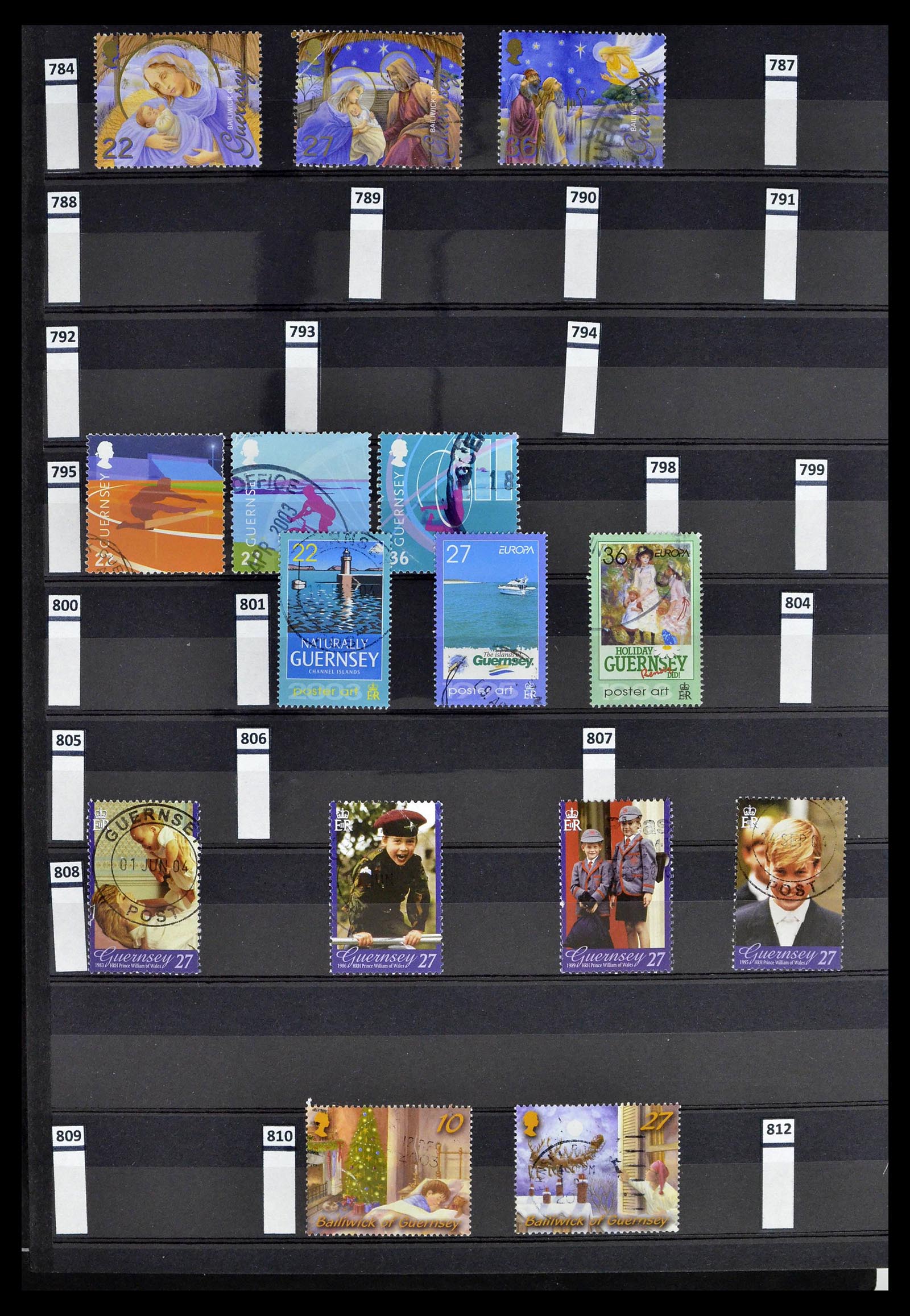 39197 0080 - Postzegelverzameling 39197 Kanaaleilanden 1941-2015.