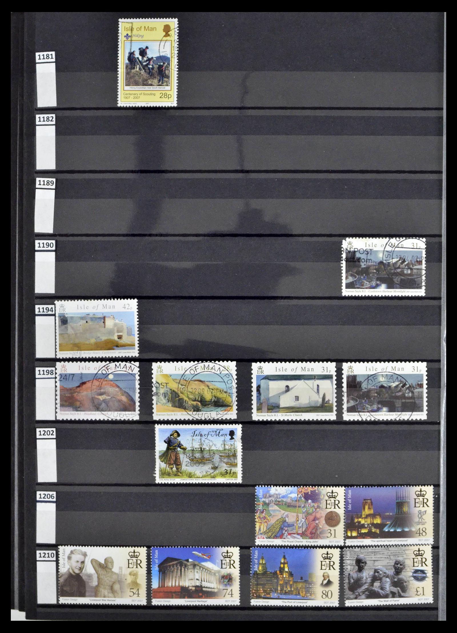 39197 0141 - Postzegelverzameling 39197 Kanaaleilanden 1941-2015.