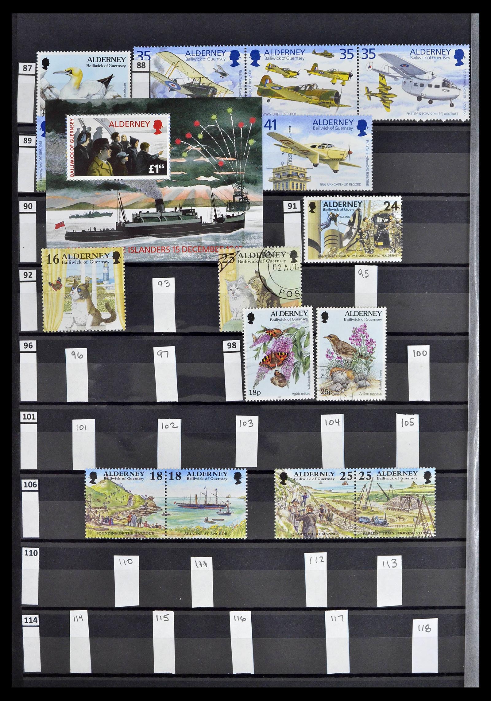 39197 0157 - Postzegelverzameling 39197 Kanaaleilanden 1941-2015.