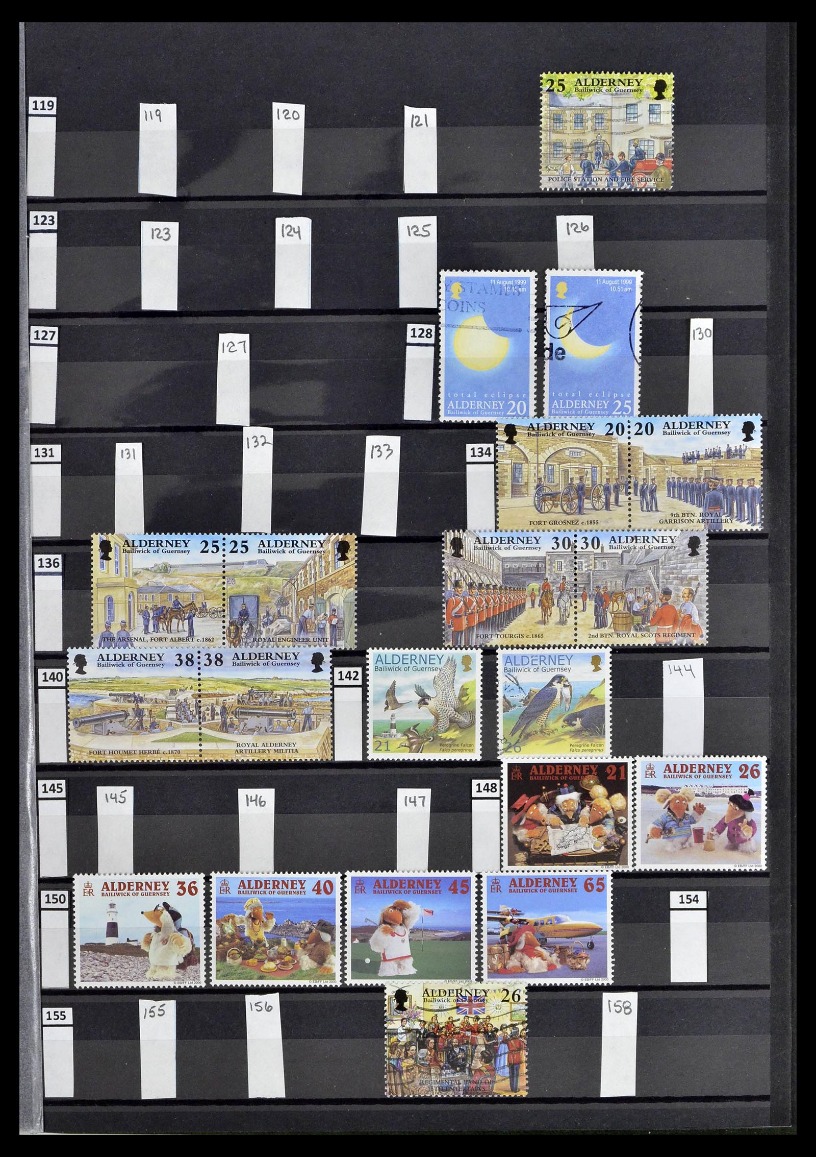 39197 0158 - Postzegelverzameling 39197 Kanaaleilanden 1941-2015.