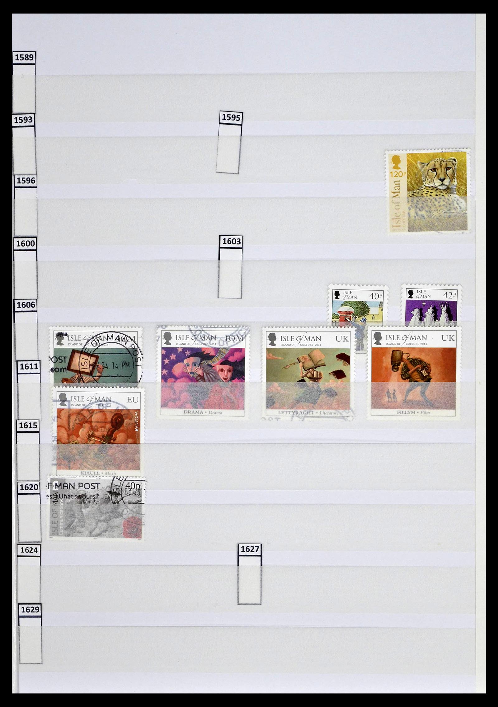39197 0172 - Postzegelverzameling 39197 Kanaaleilanden 1941-2015.